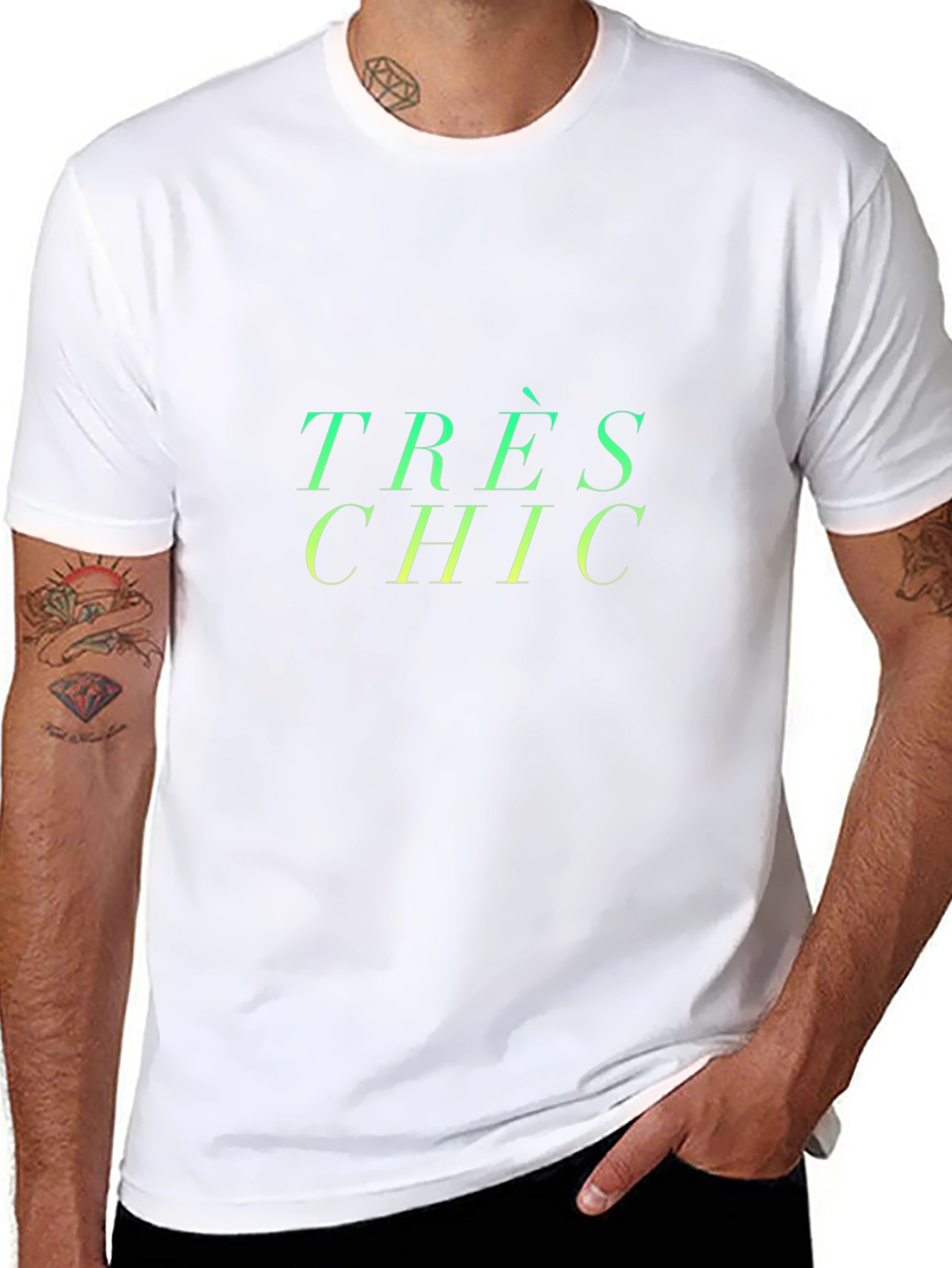 Très Chic Graphic Tee - Stylish French Slogan T-Shirt