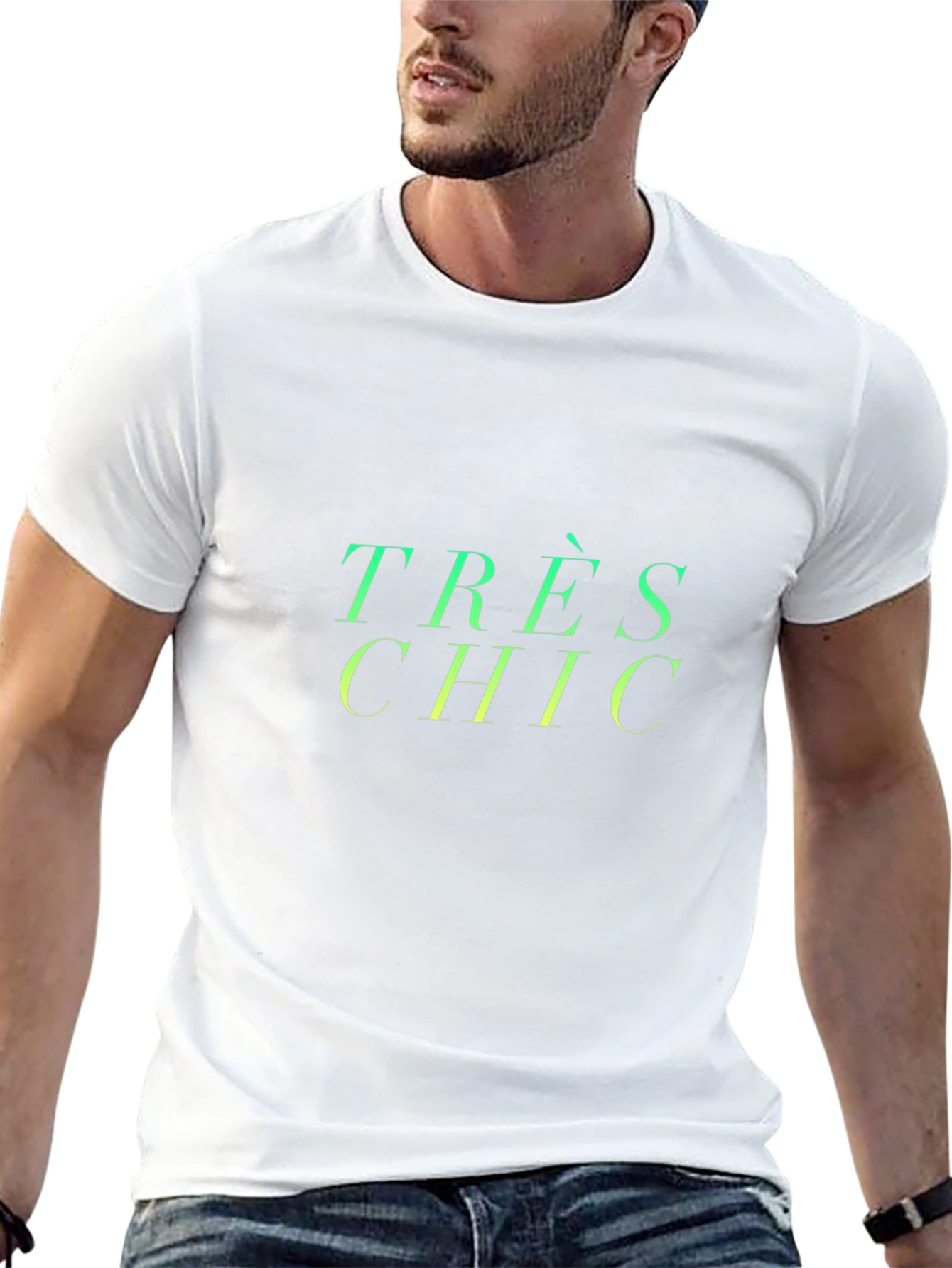 Très Chic Graphic Tee - Stylish French Slogan T-Shirt