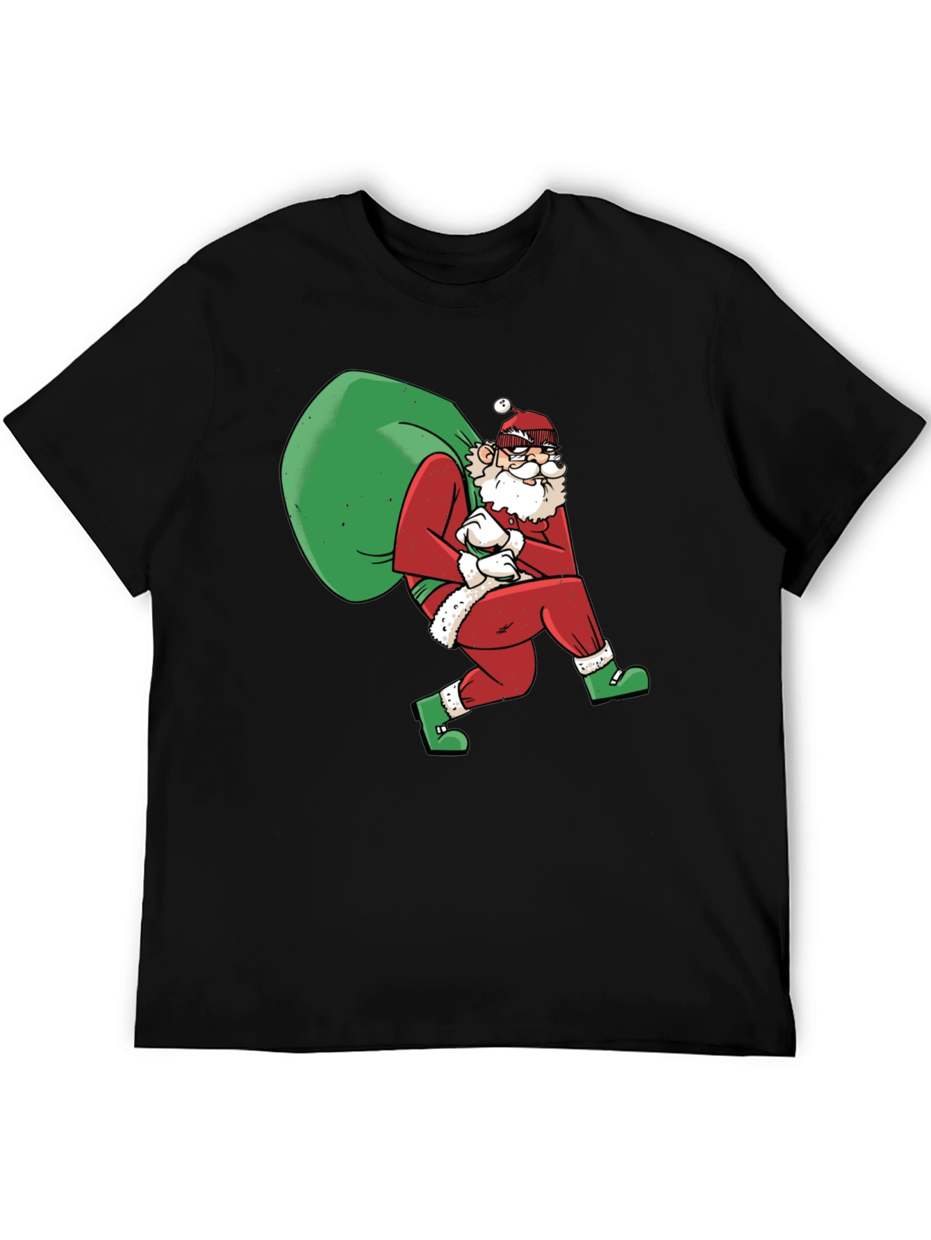 Santa Thief Graphic Tee - Holiday Humor