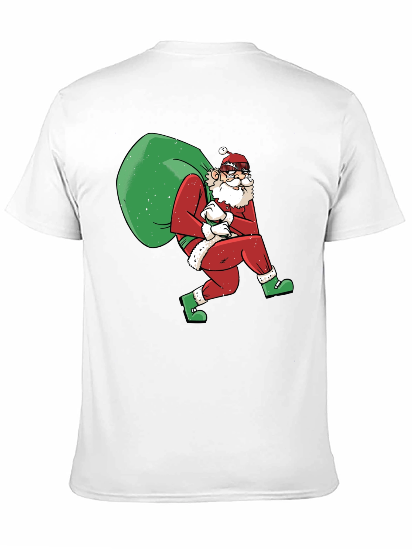 Santa Thief Graphic Tee - Holiday Humor