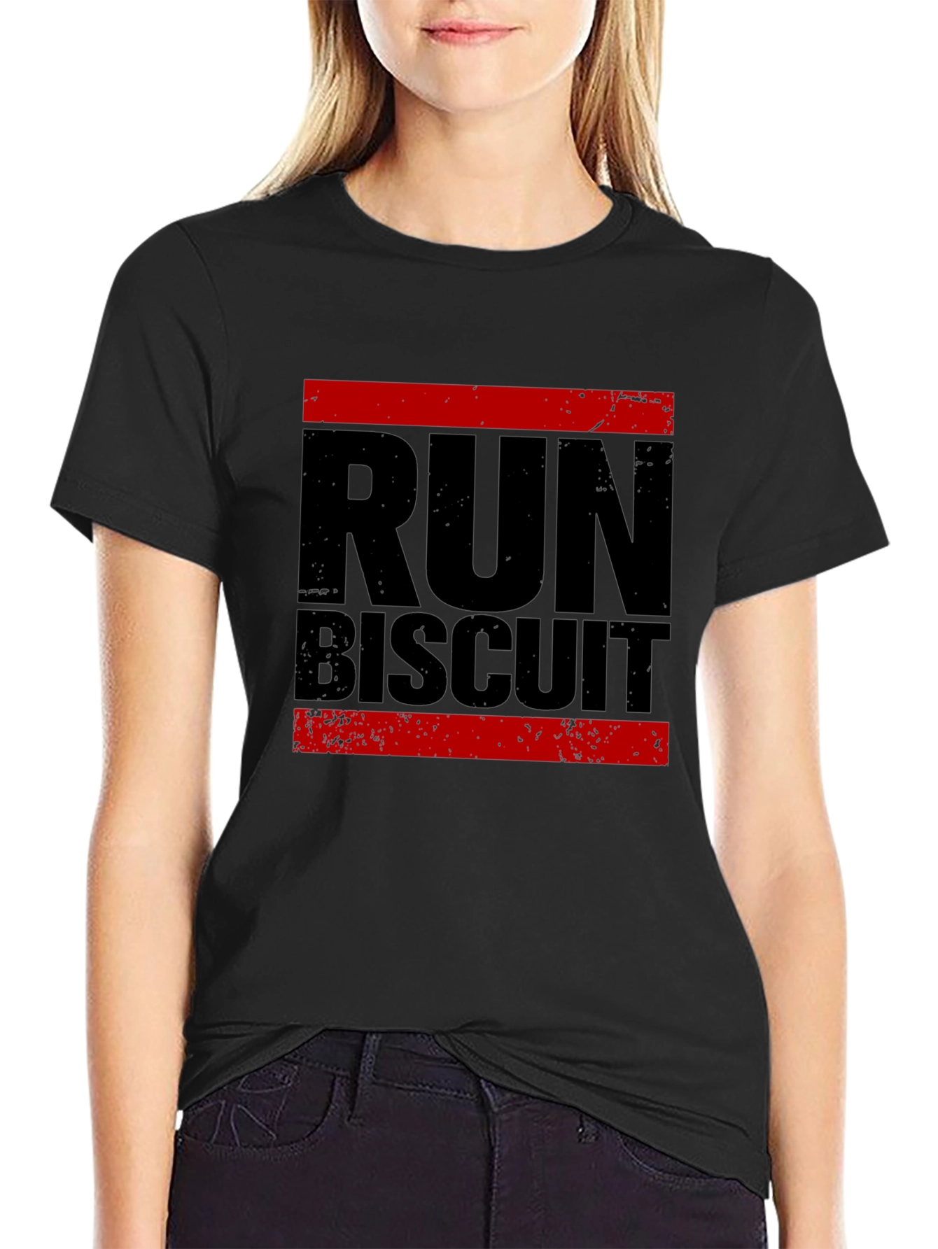 Run Biscuit Graphic Tee - Stylish Comfort