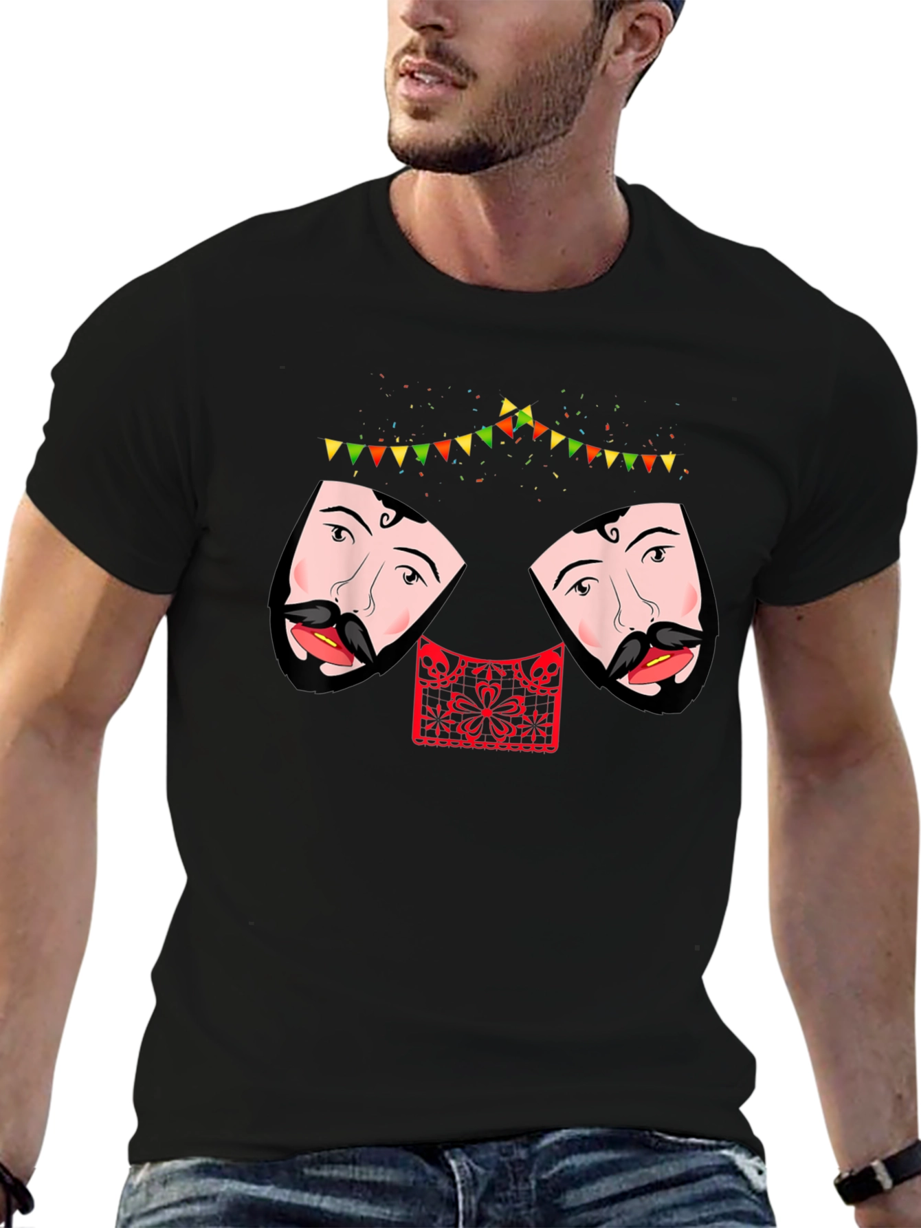 Cinco De Mayo Black Graphic Tee