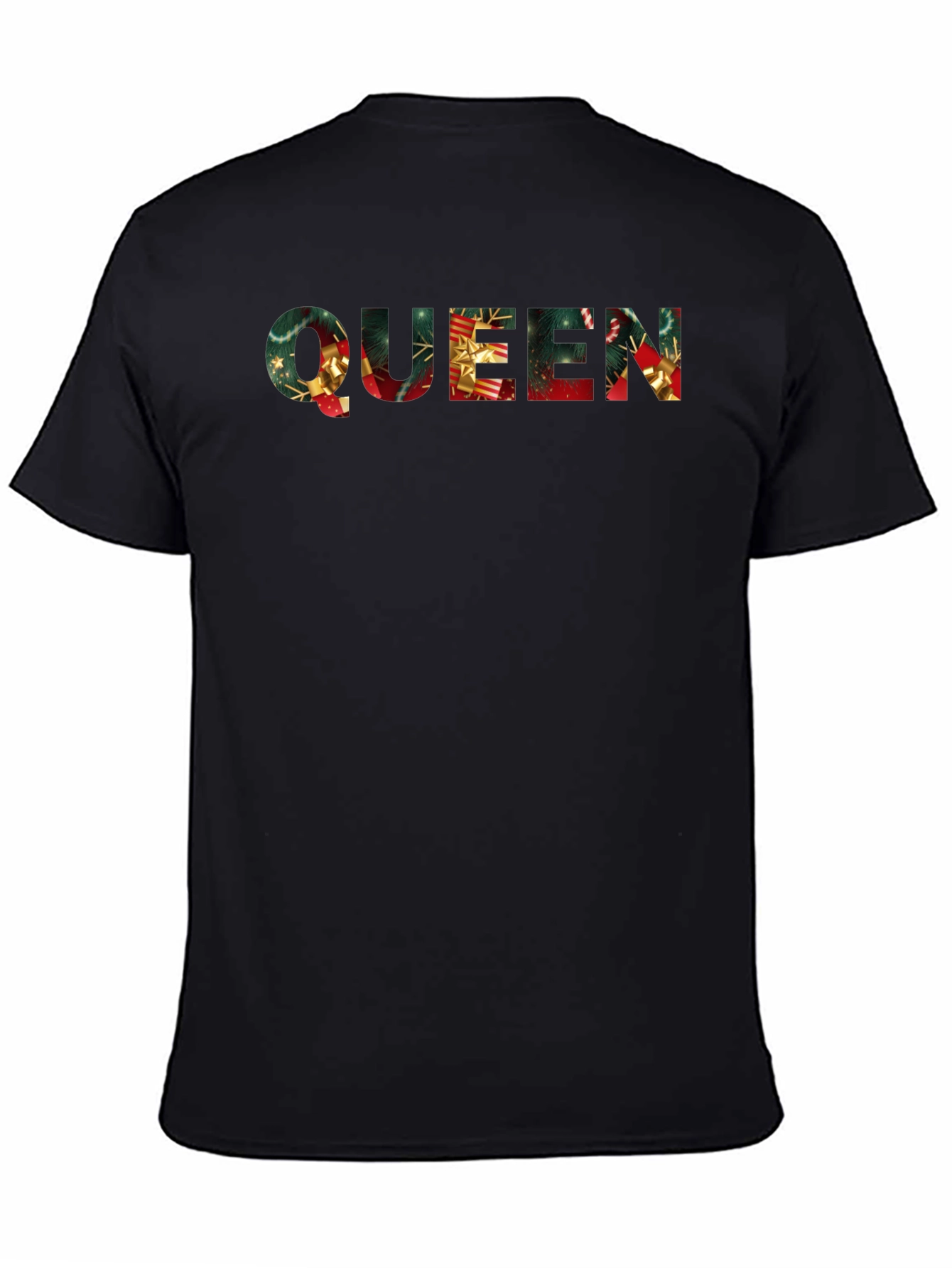 Festive Christmas Queen Graphic Tee - Holiday Apparel