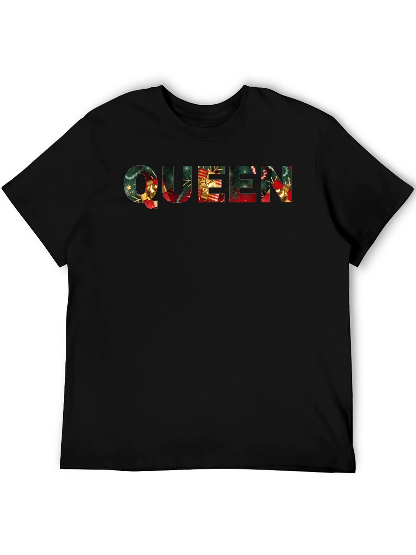 Festive Christmas Queen Graphic Tee - Holiday Apparel