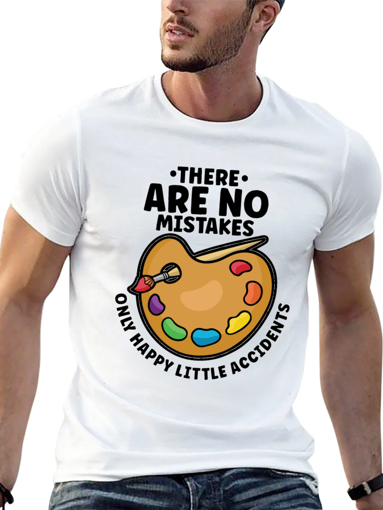 Artist Palette T-Shirt - Happy Accidents Design