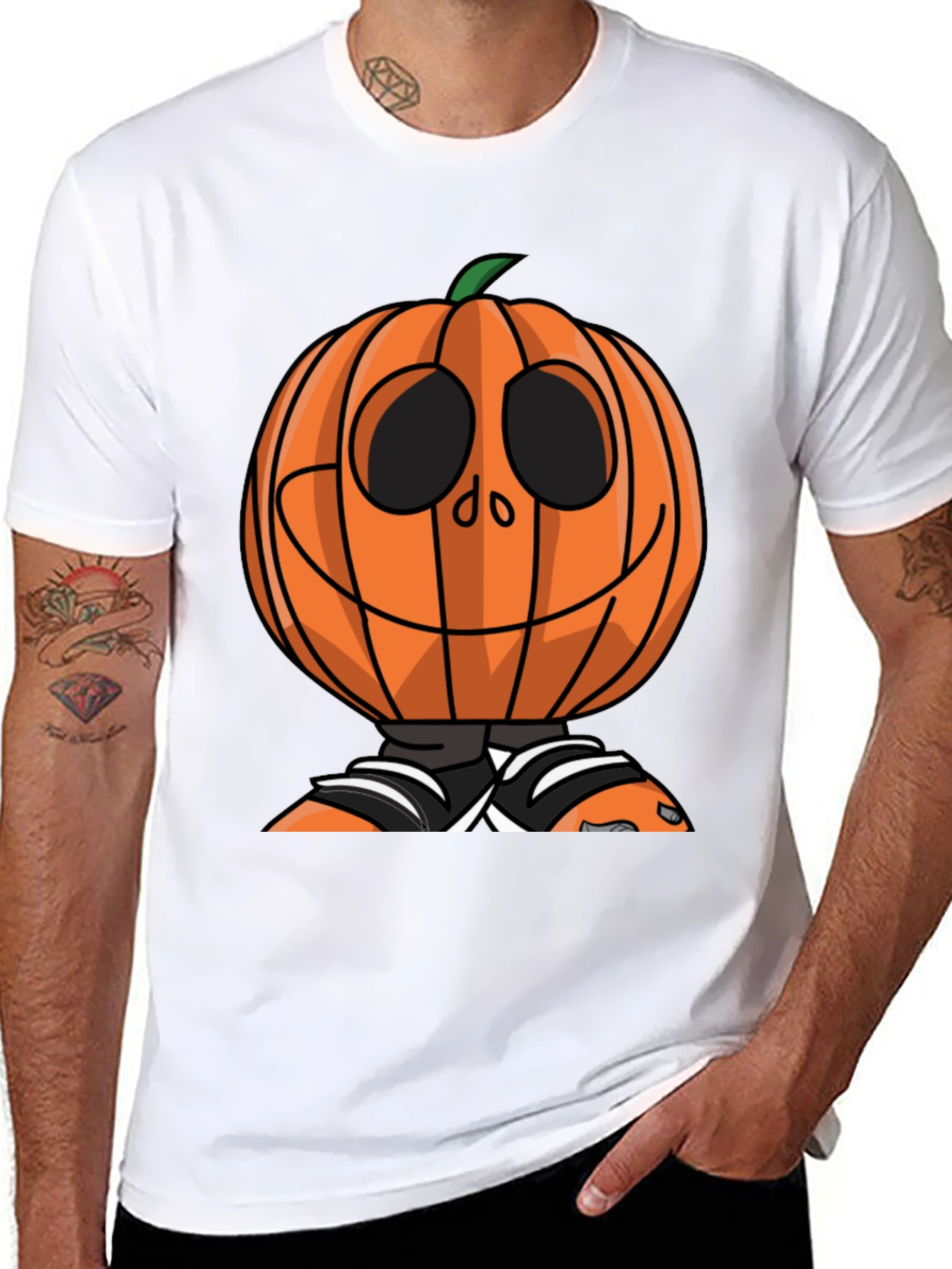 Pumpkin Head Halloween T-Shirt - Spooky Season Tee