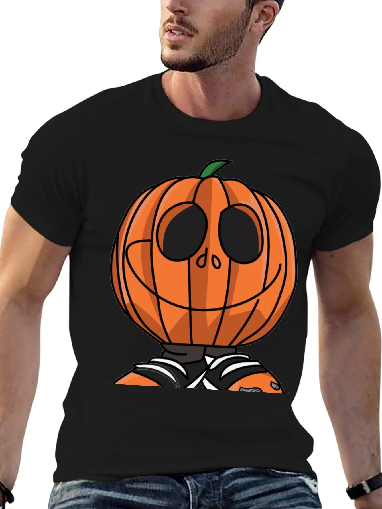 Pumpkin Head Halloween T-Shirt - Spooky Season Tee
