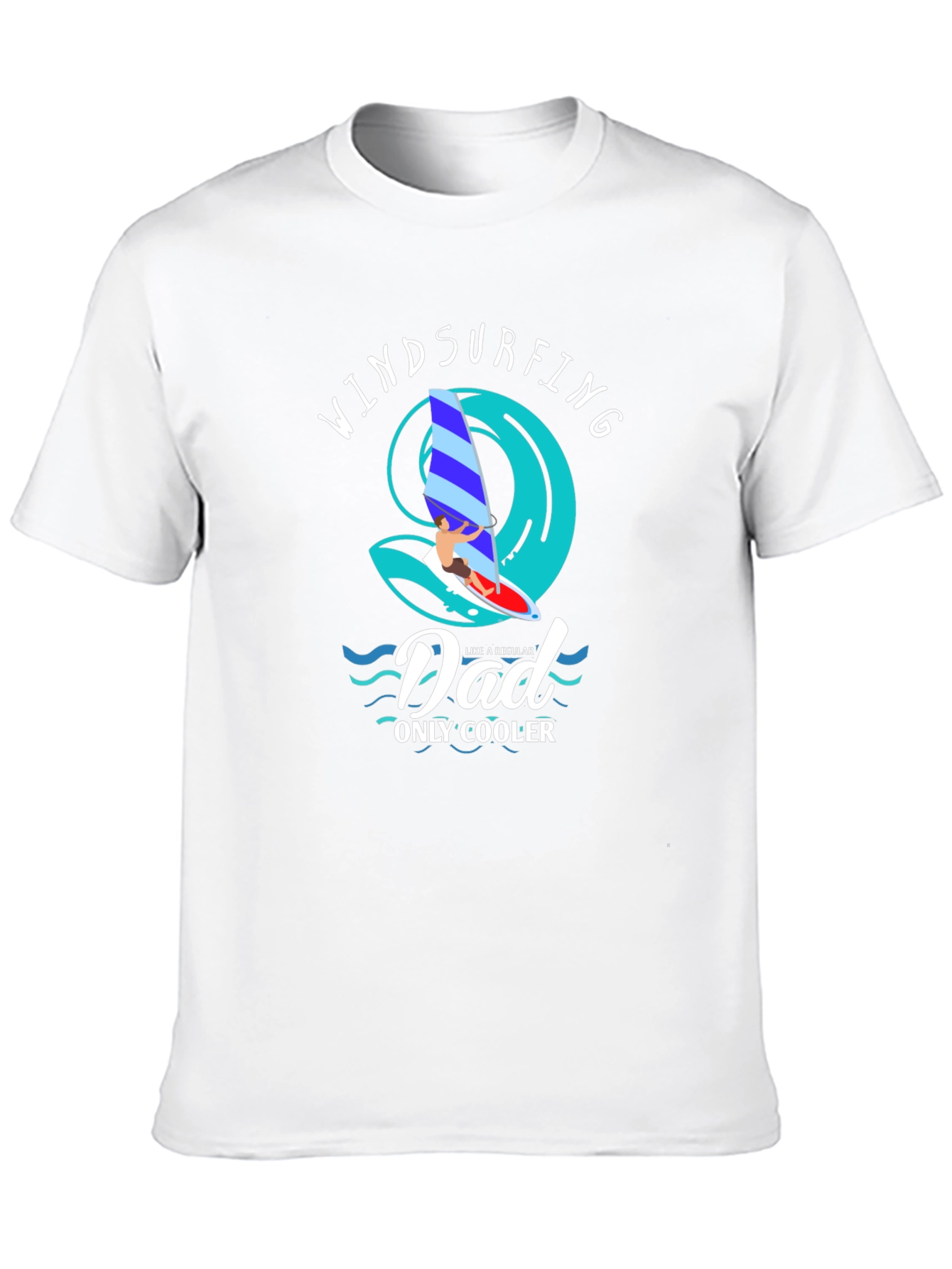 Windsurfing Dad T-Shirt - Cool Dad Tee