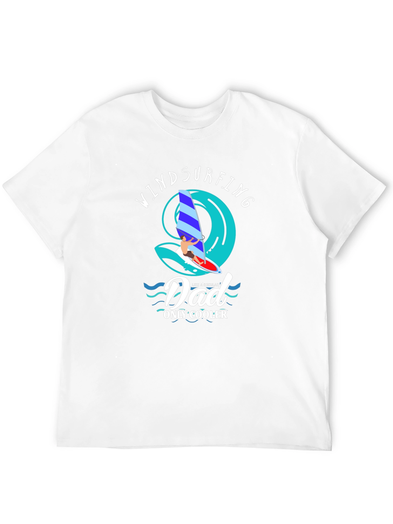 Windsurfing Dad T-Shirt - Cool Dad Tee