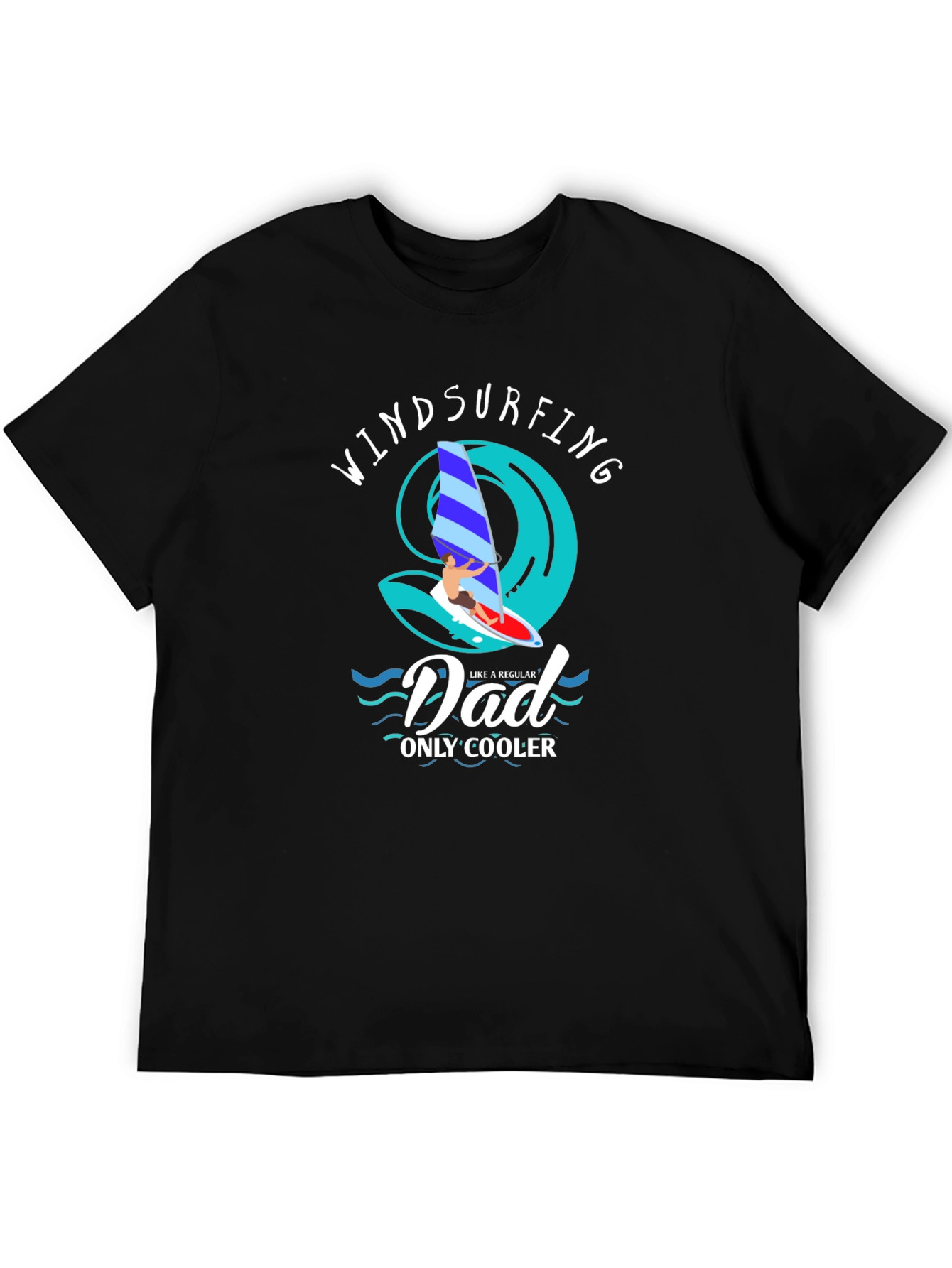 Windsurfing Dad T-Shirt - Cool Dad Tee