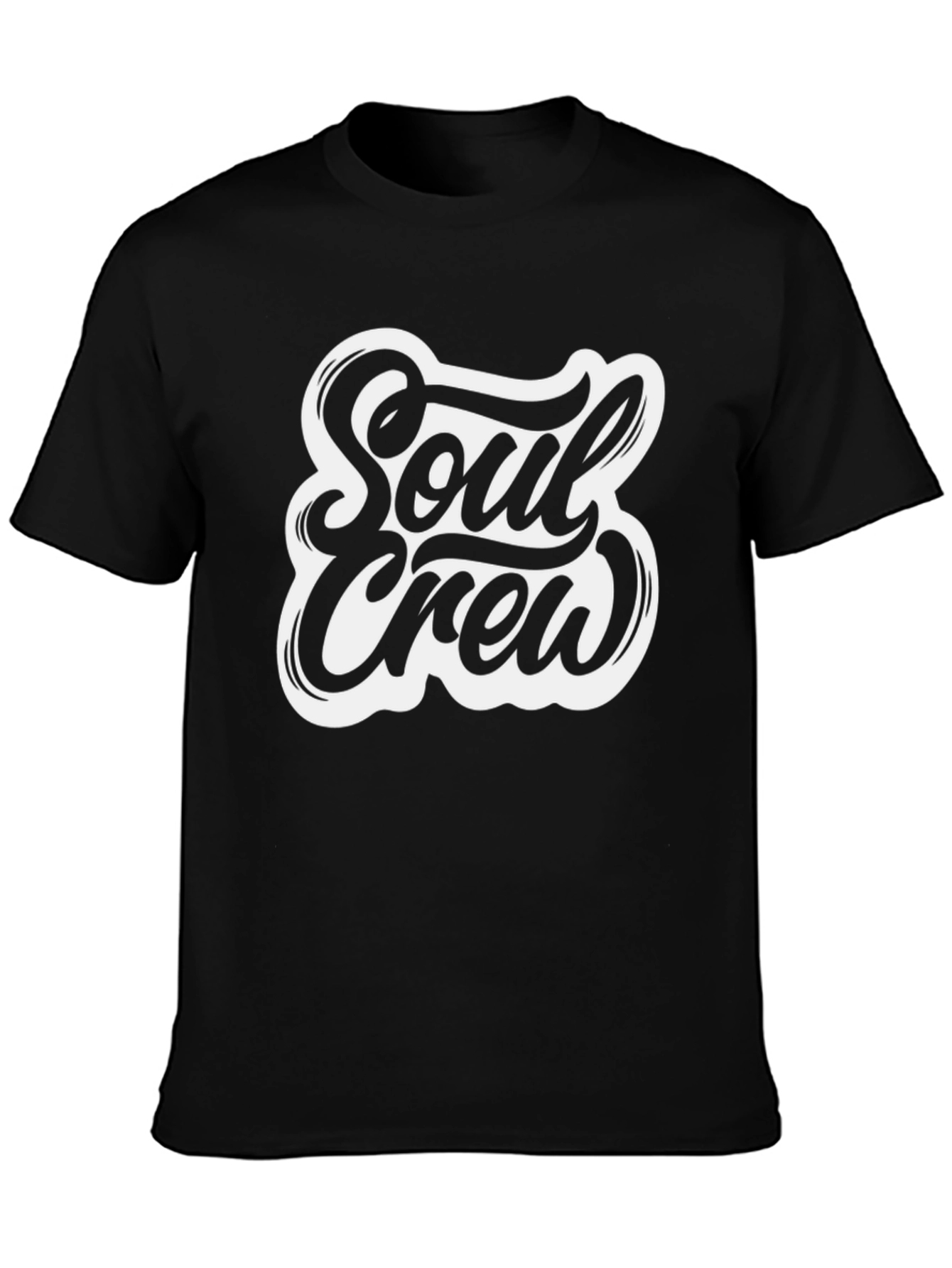 Soul Crew Graphic T-Shirt - Black Casual Tee