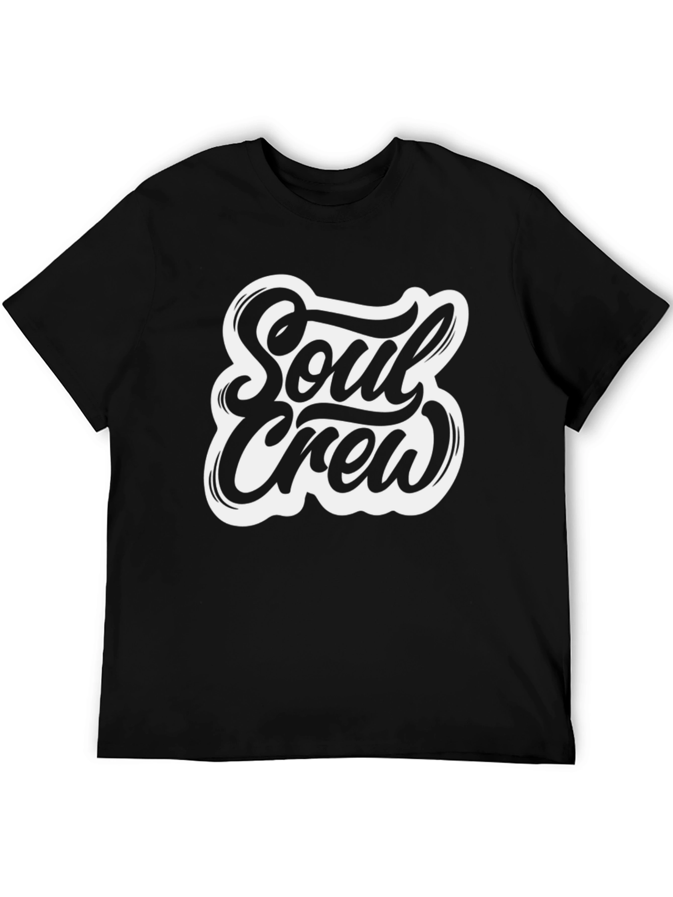 Soul Crew Graphic T-Shirt - Black Casual Tee