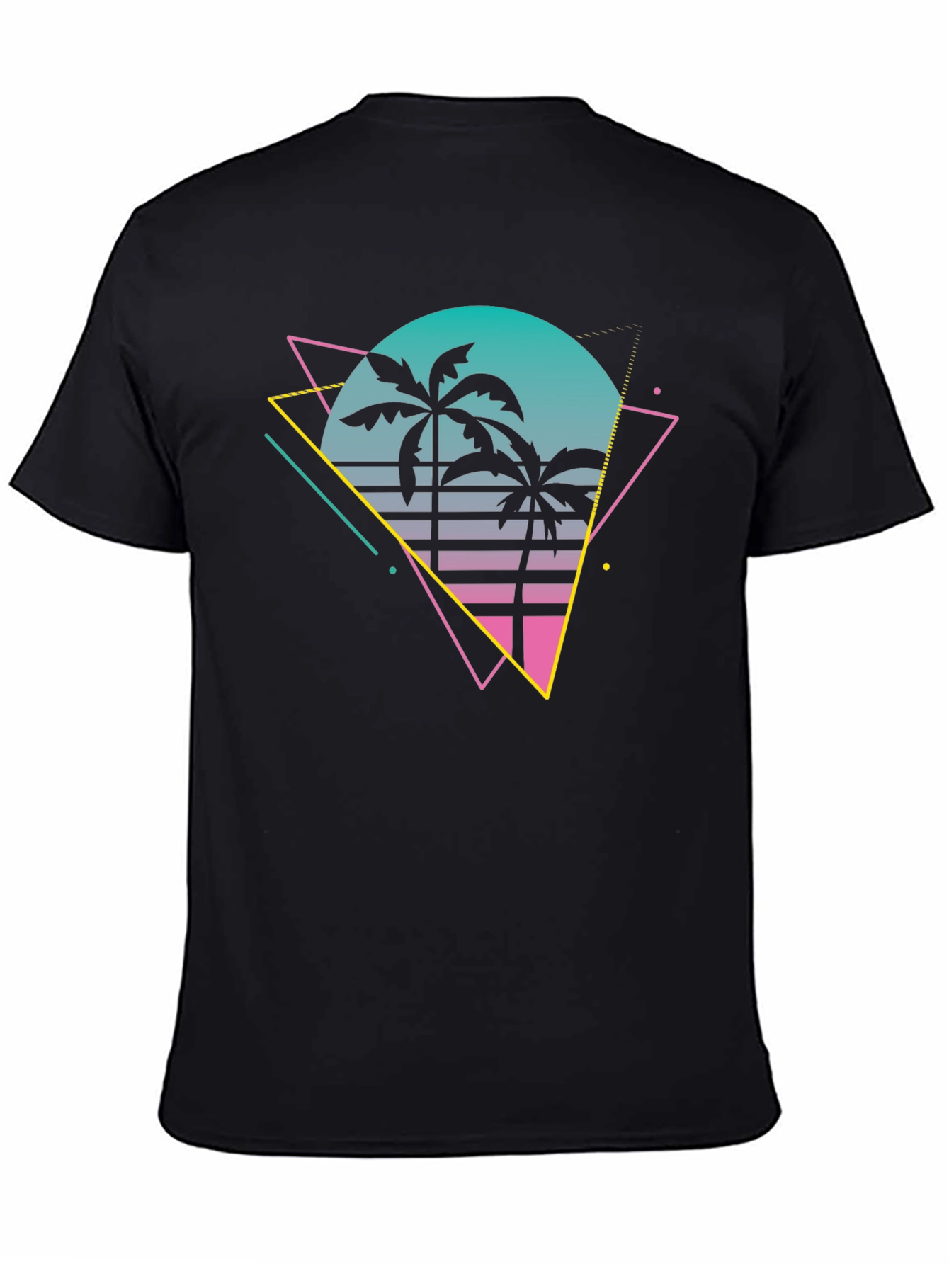 Retro Palm Tree T-Shirt - 80s Style Graphic Tee