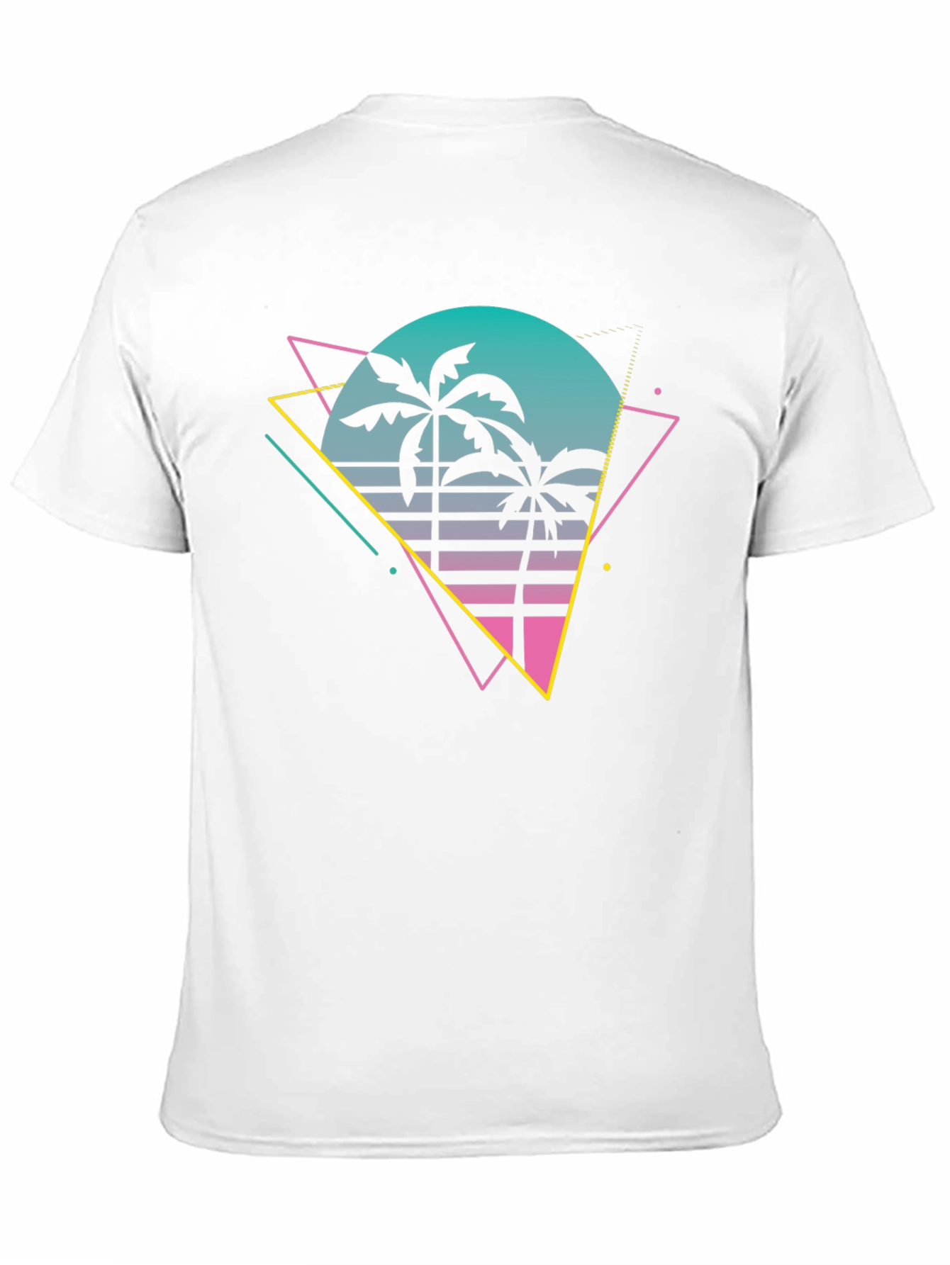 Retro Palm Tree T-Shirt - 80s Style Graphic Tee