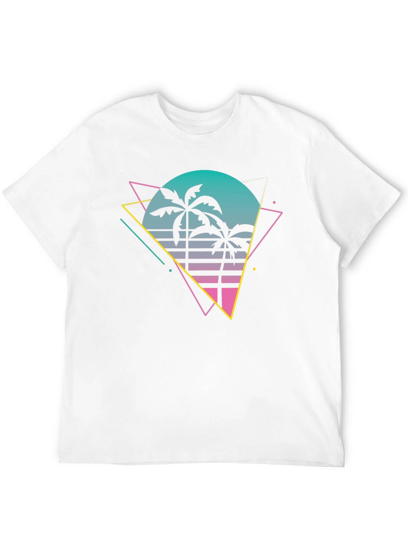 Retro Palm Tree T-Shirt - 80s Style Graphic Tee