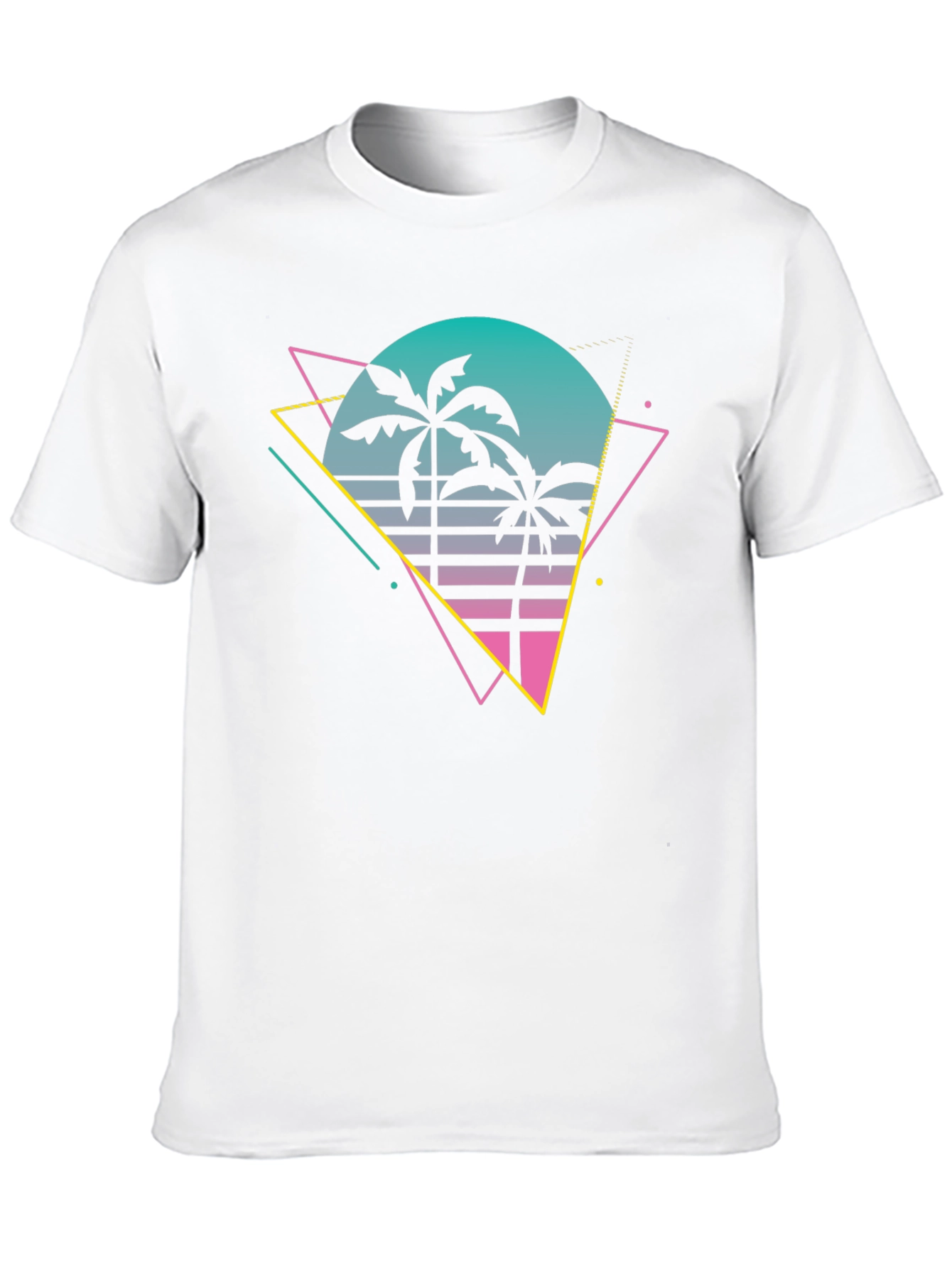 Retro Palm Tree T-Shirt - 80s Style Graphic Tee