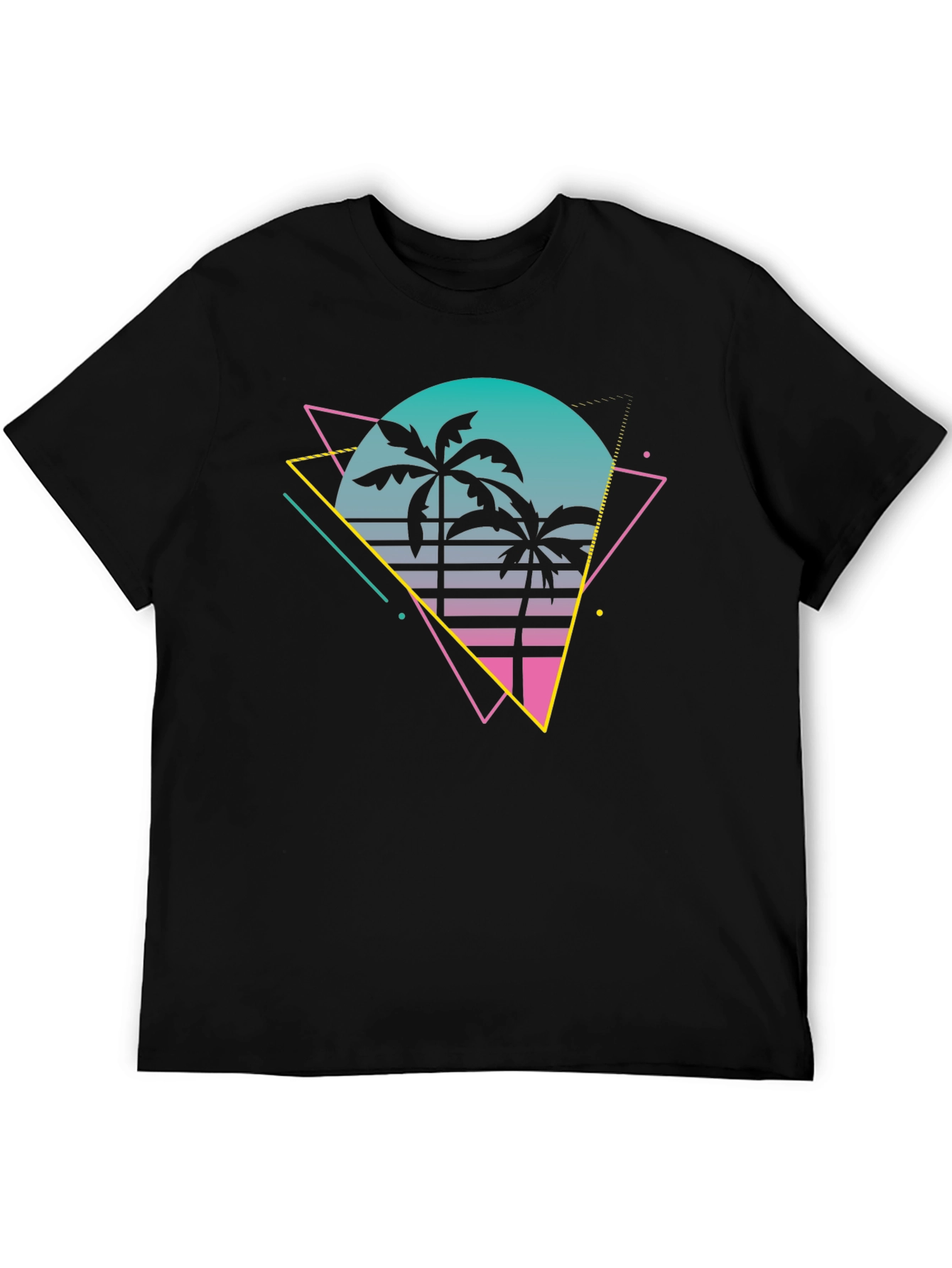 Retro Palm Tree T-Shirt - 80s Style Graphic Tee