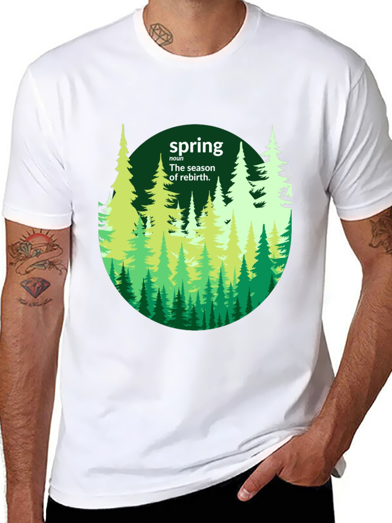 Spring Trees Graphic T-Shirt - Season of Rebirth