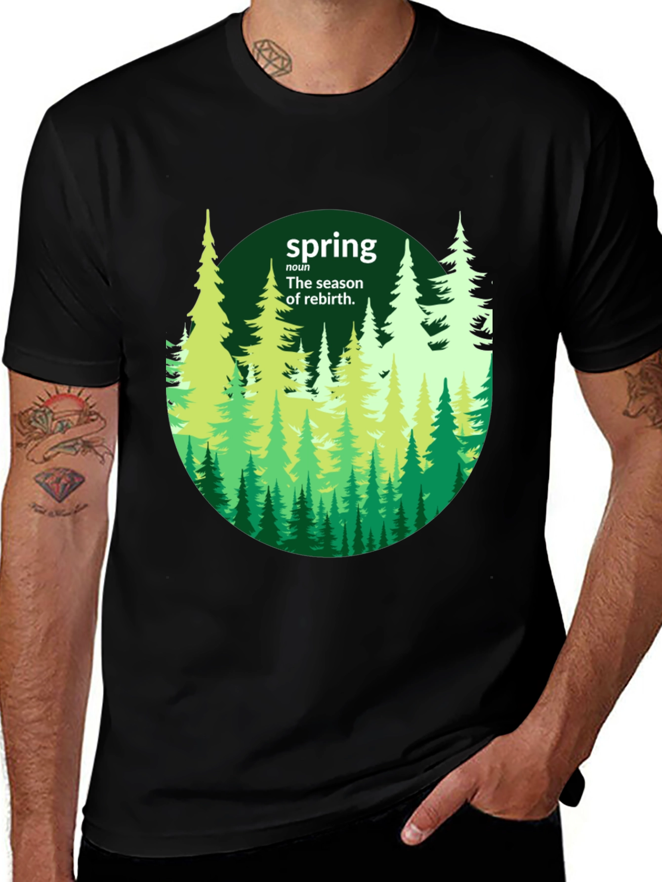 Spring Trees Graphic T-Shirt - Season of Rebirth