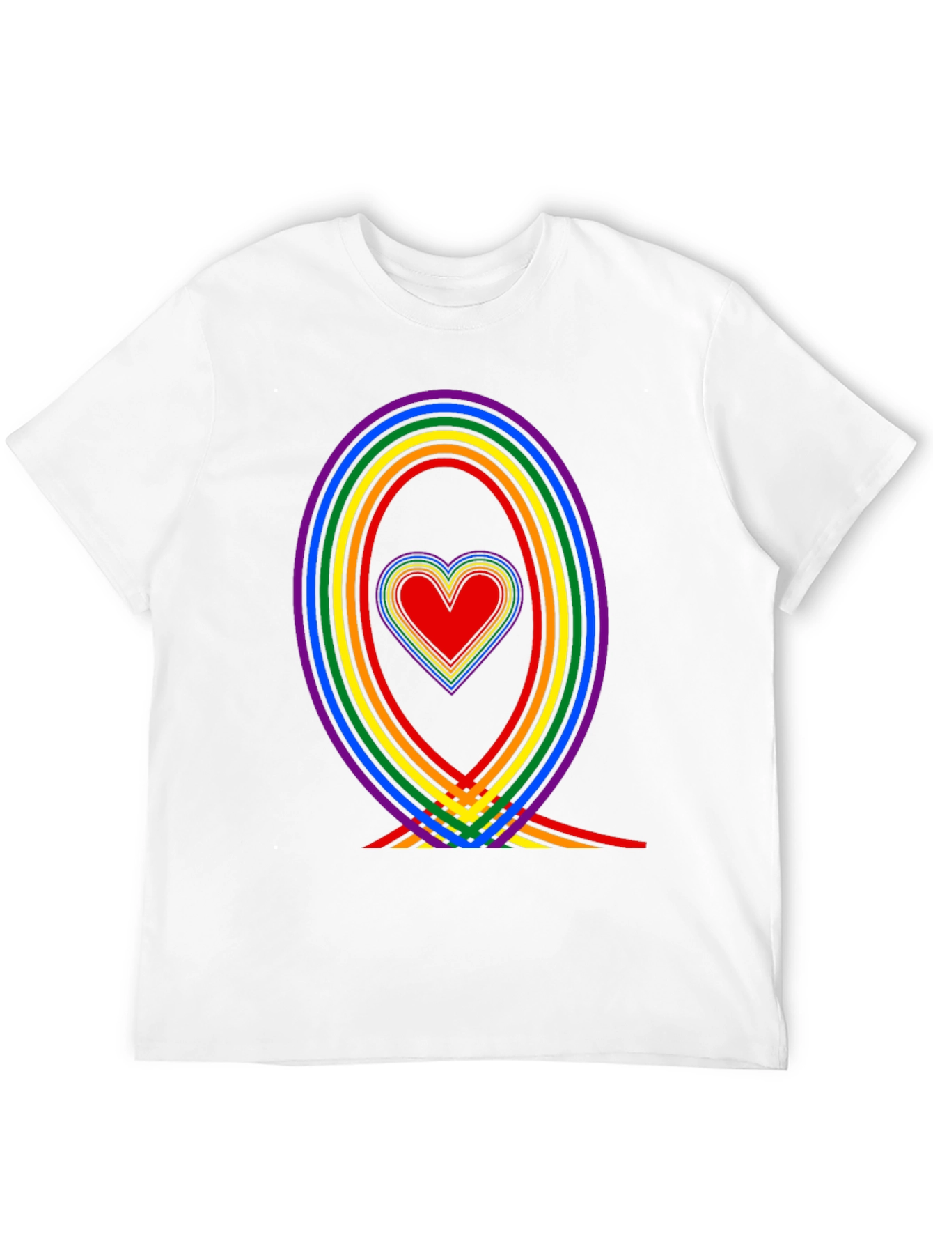 Rainbow Heart Pride T-Shirt