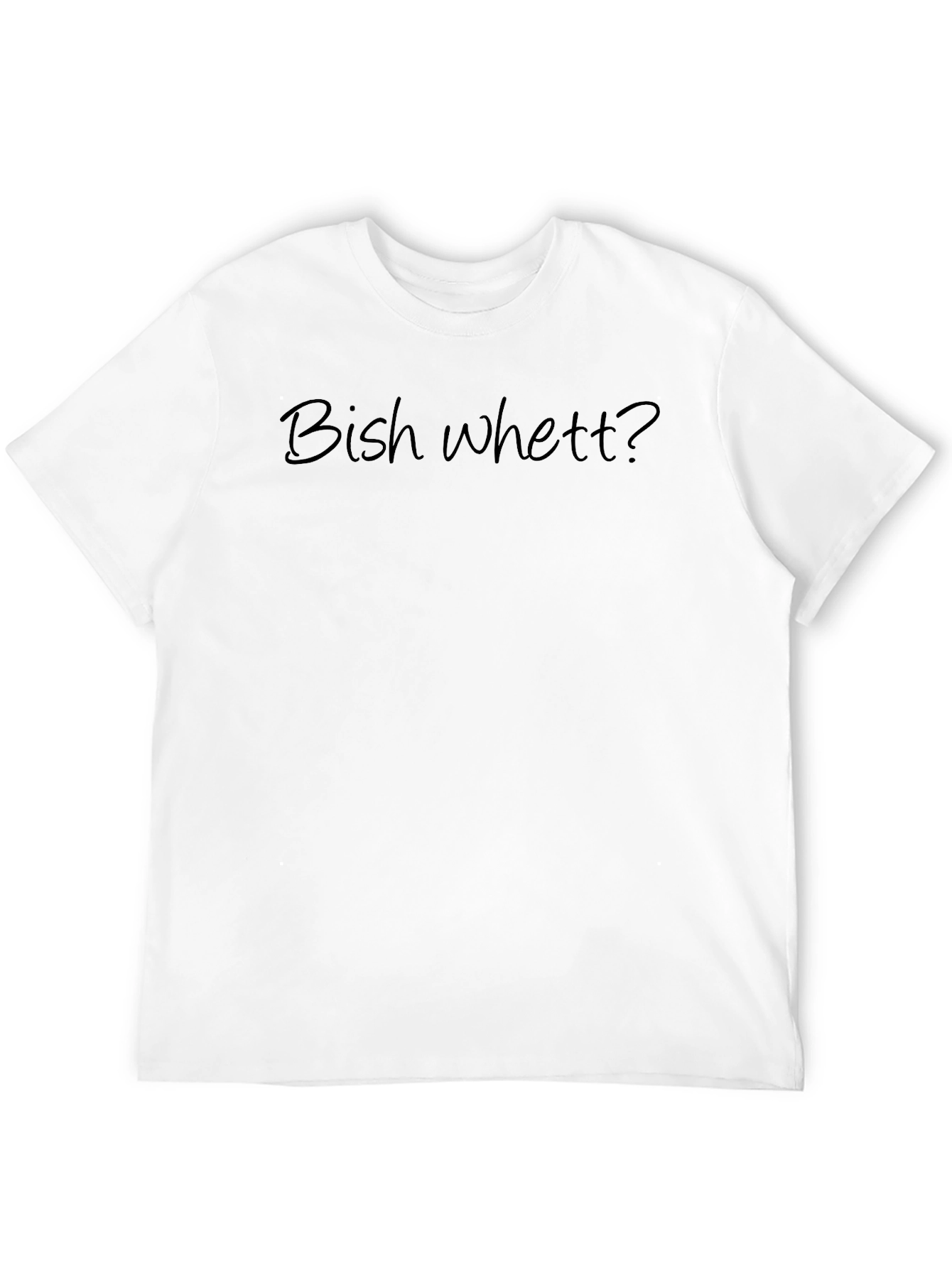 Bish Whett? Graphic Tee - Mens Black T-Shirt