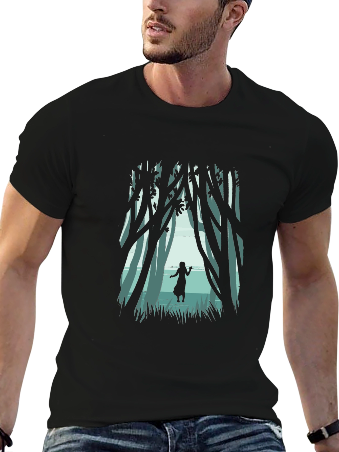 Mystic Forest Graphic Tee - Nature Inspired T-Shirt