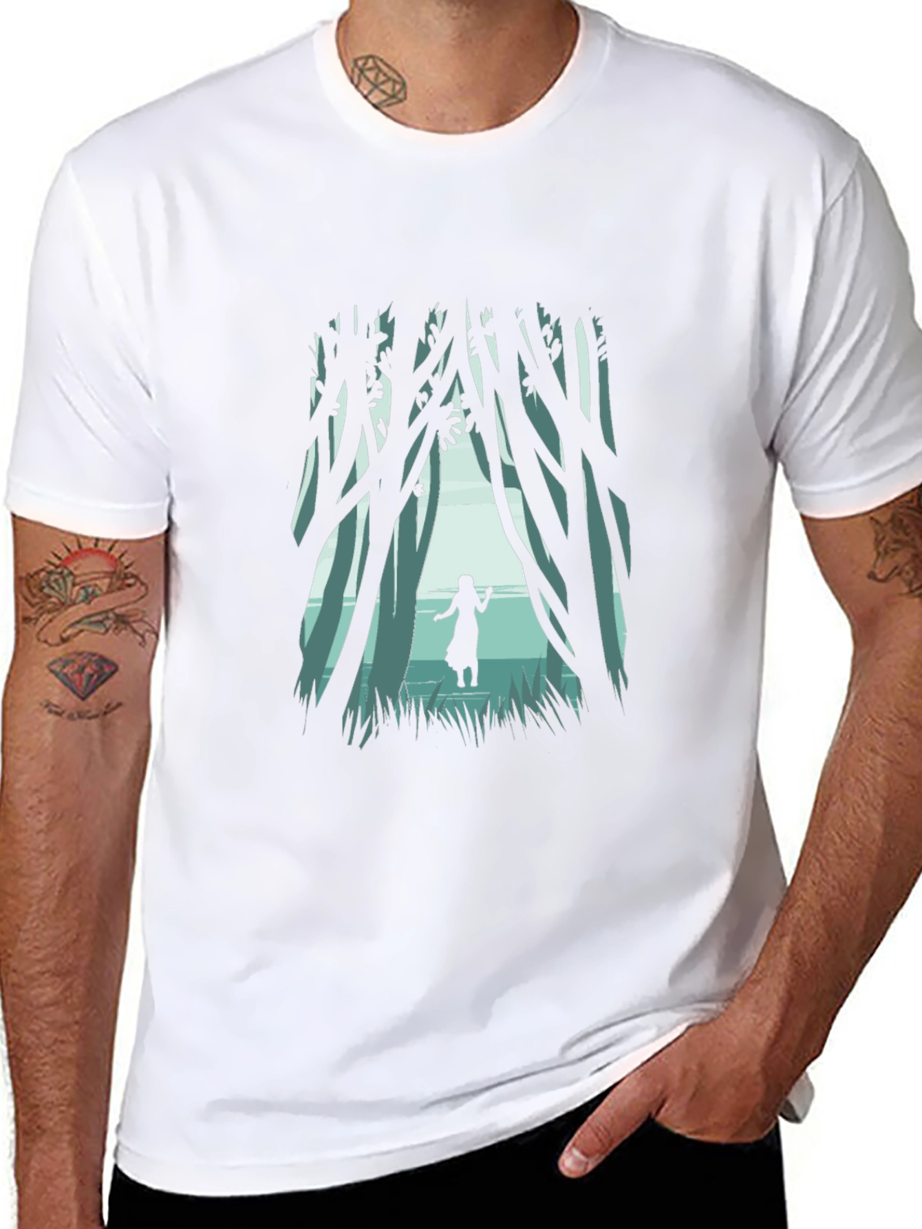 Mystic Forest Graphic Tee - Nature Inspired T-Shirt