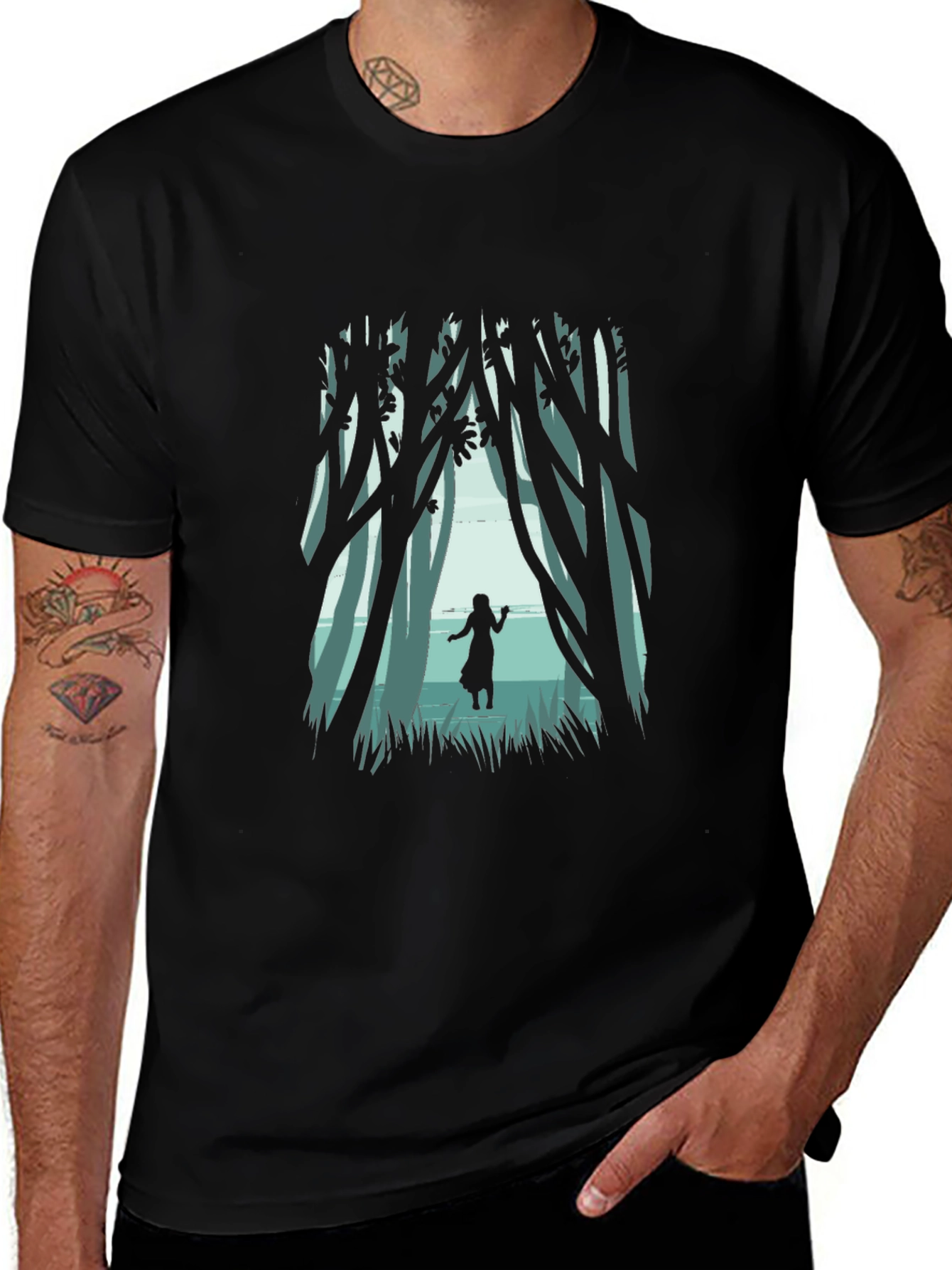Mystic Forest Graphic Tee - Nature Inspired T-Shirt