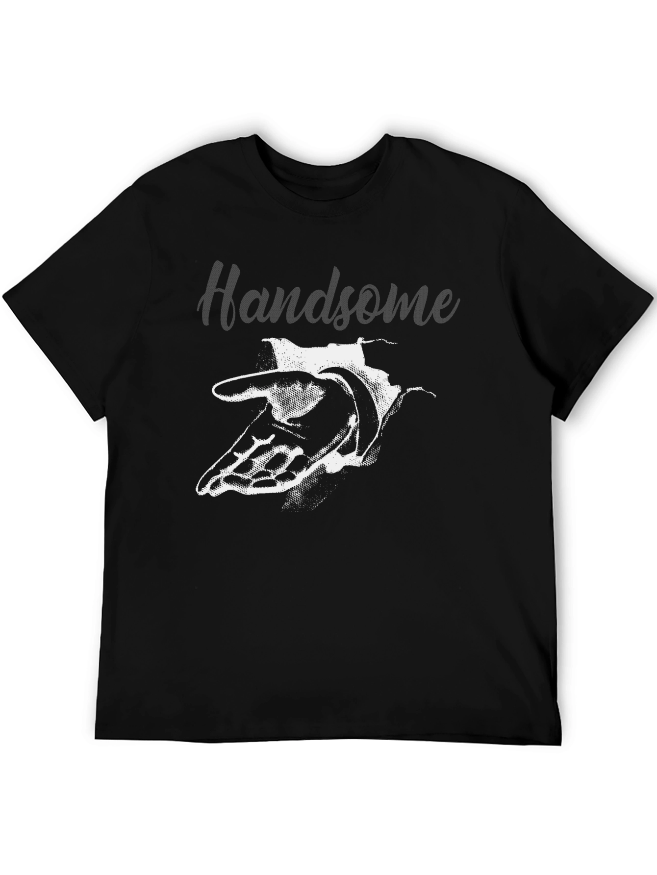 Abstract Hand Graphic Tee - Mens Black T-Shirt