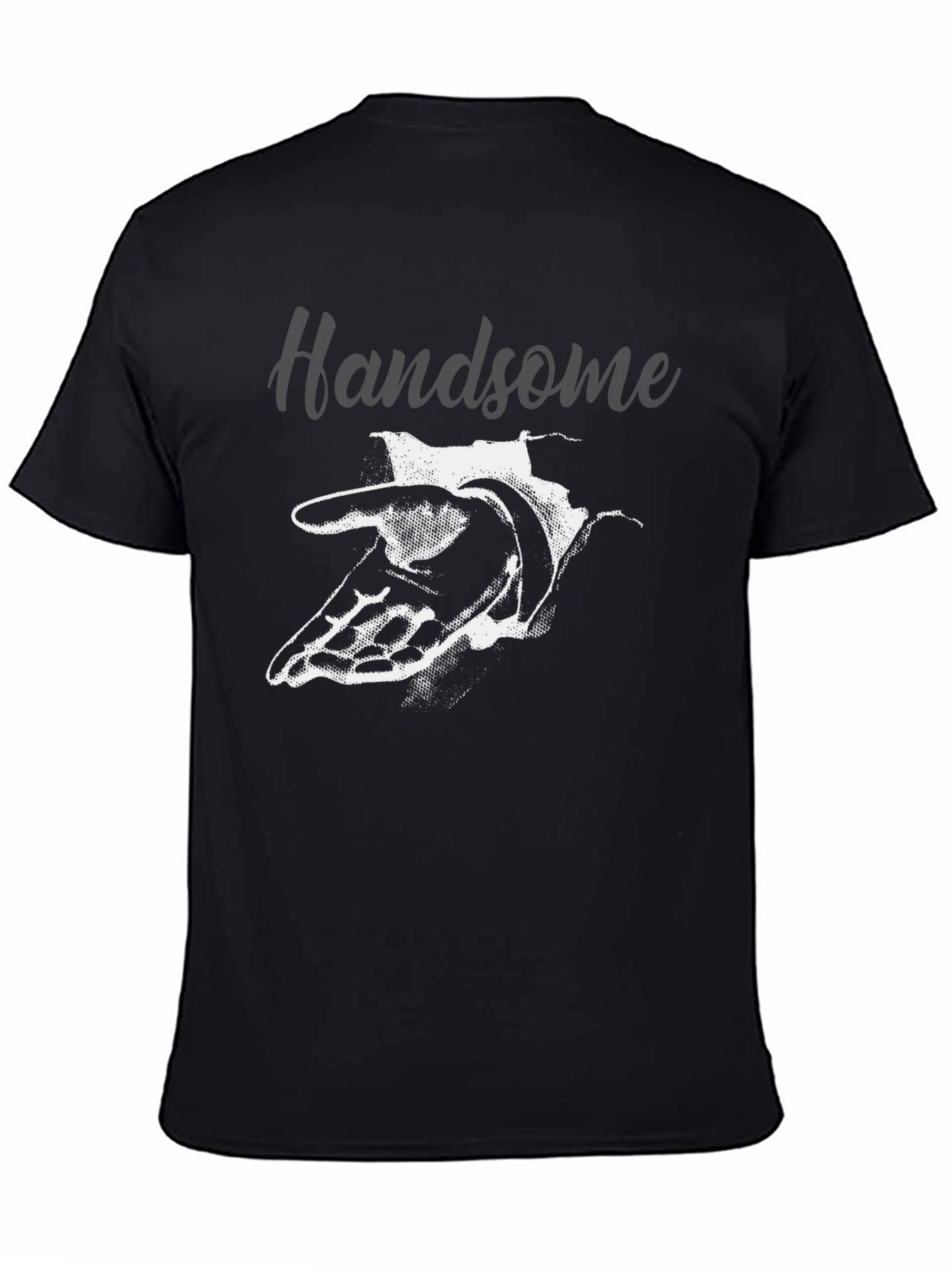 Abstract Hand Graphic Tee - Mens Black T-Shirt