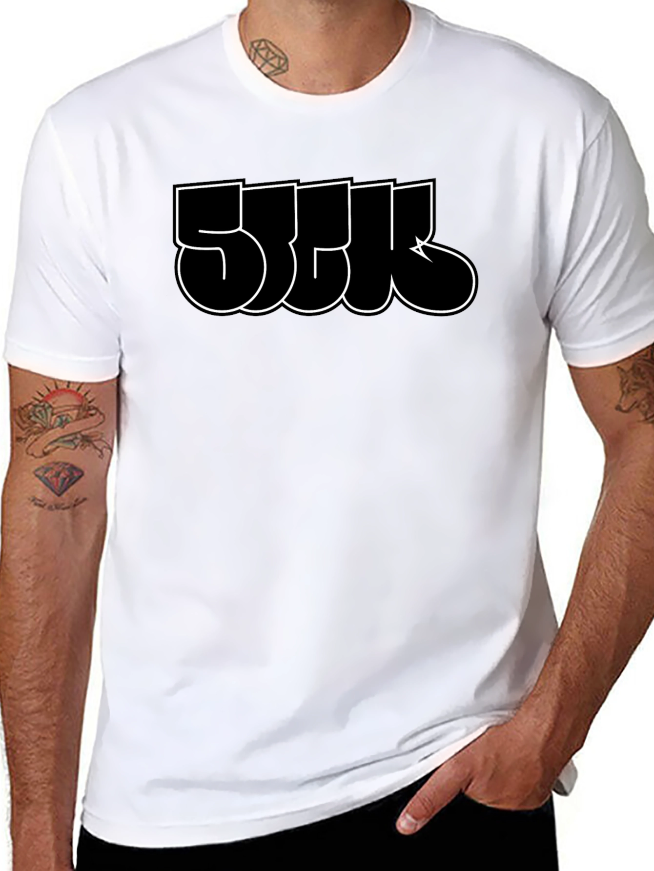 Bold Graffiti Style Graphic Tee