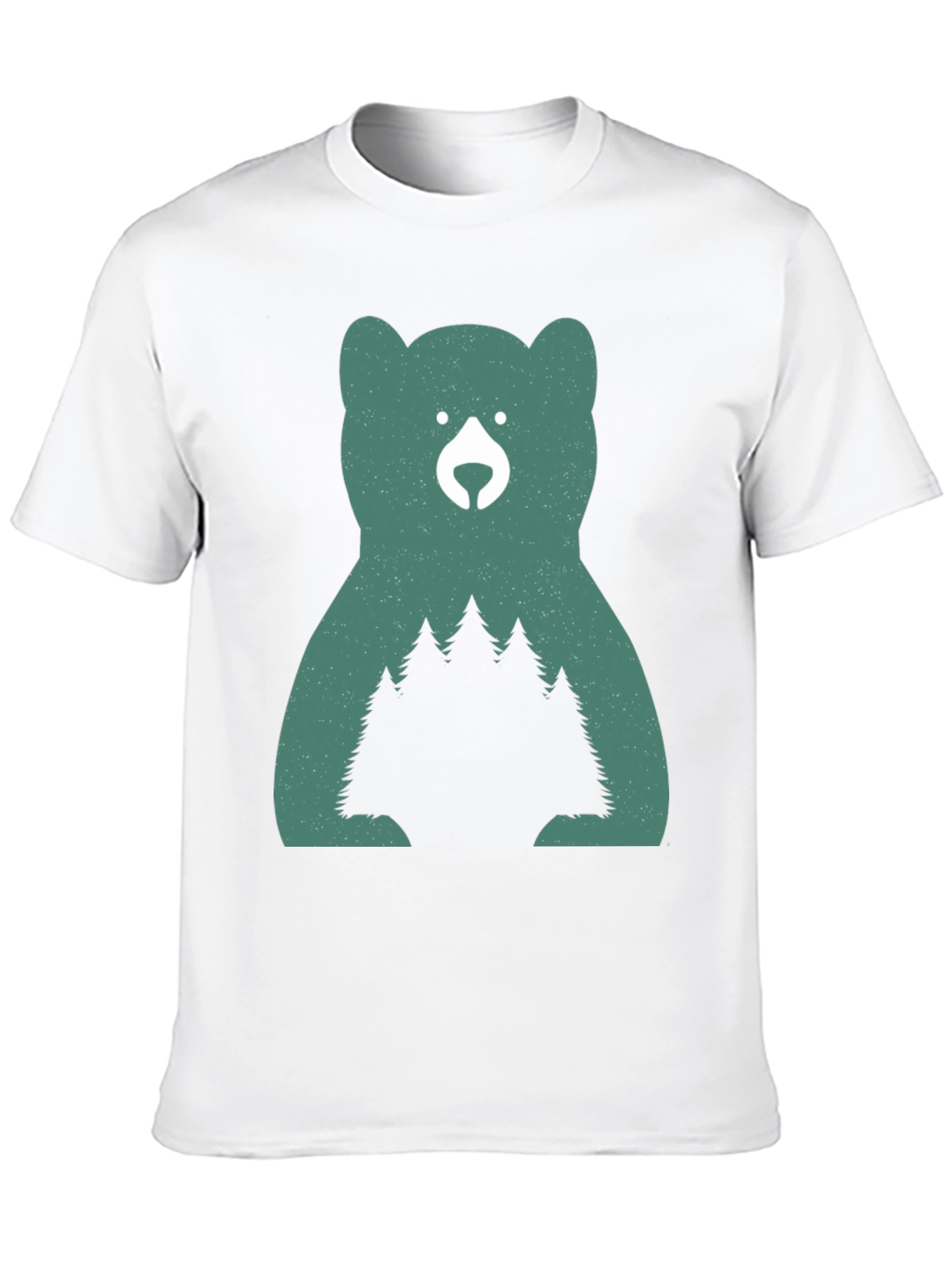 Nature Bear Graphic Tee - Black