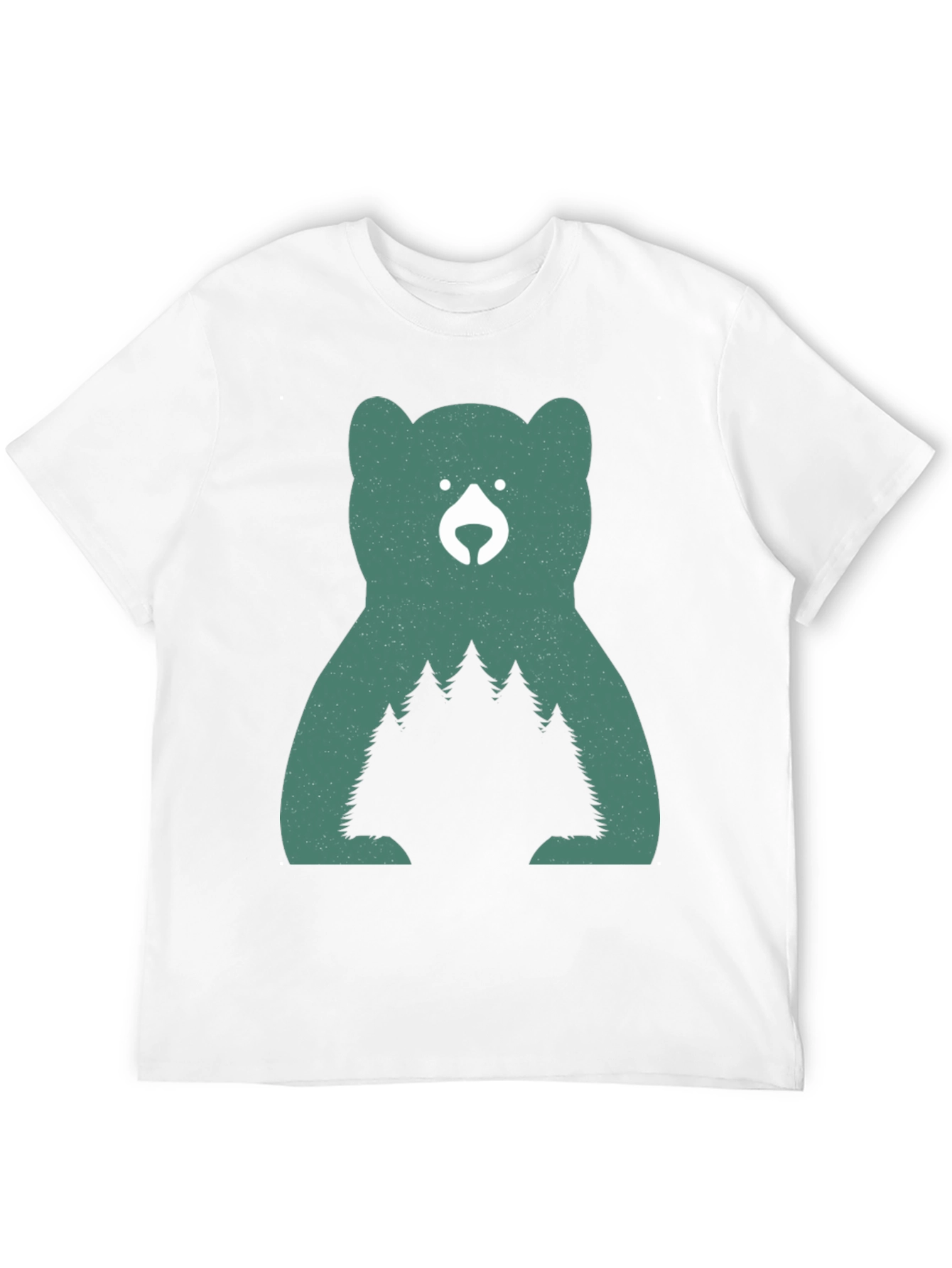 Nature Bear Graphic Tee - Black
