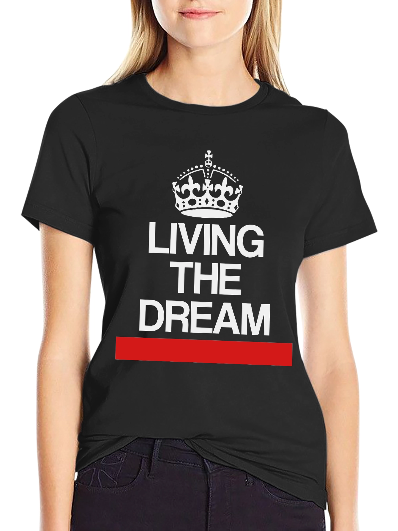 Living the Dream T-Shirt - Crown Graphic Tee