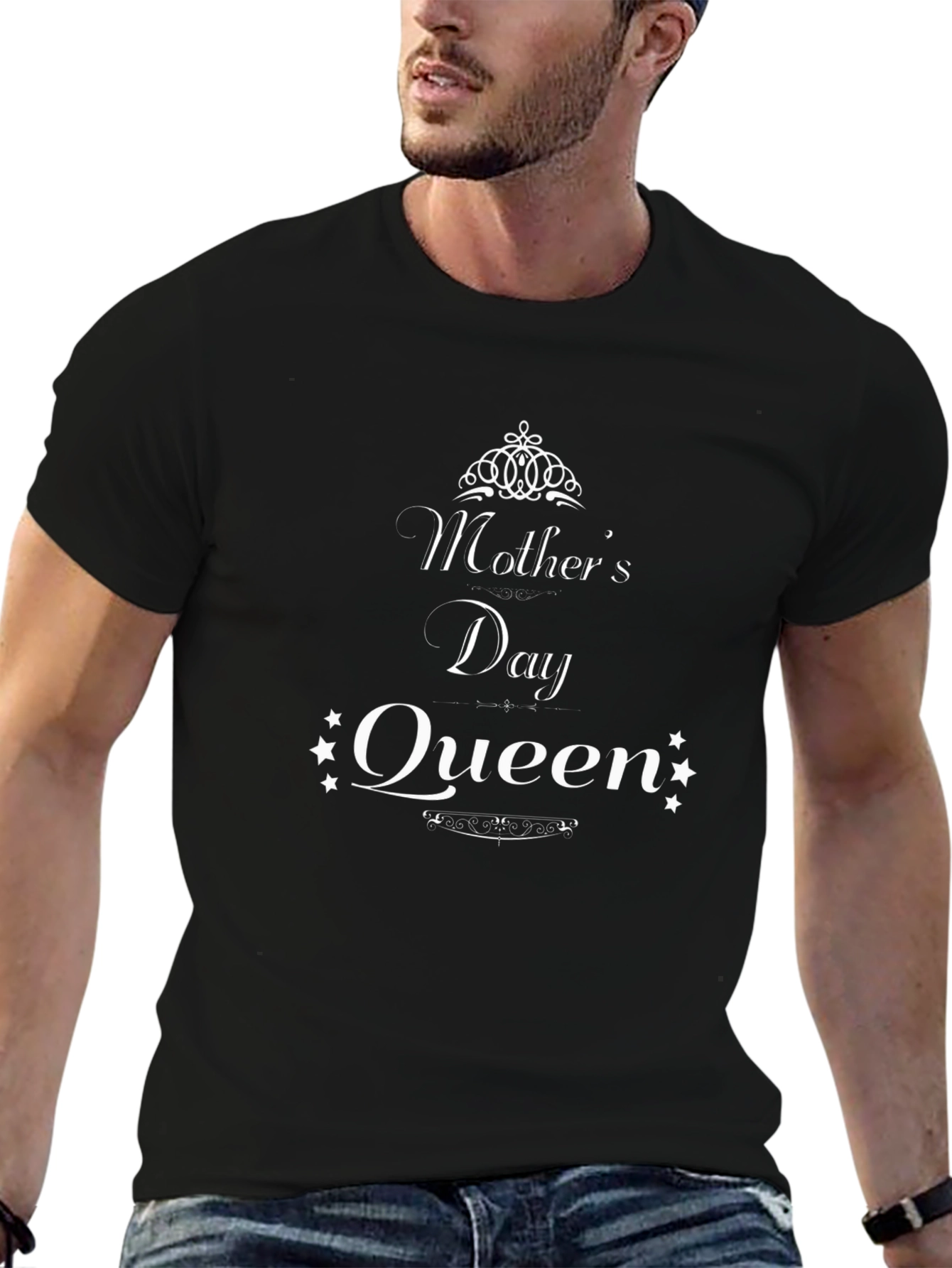 Mothers Day Queen T-Shirt - Black