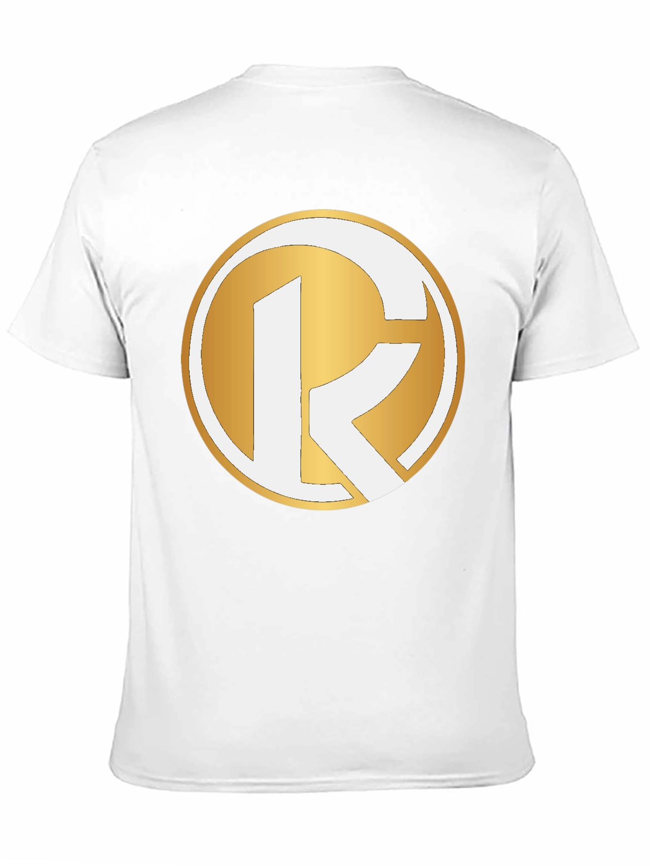 Golden Emblem Tee - Stylish Graphic Print T-Shirt