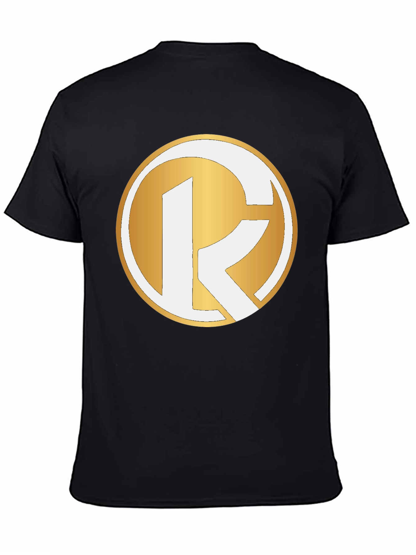 Golden Emblem Tee - Stylish Graphic Print T-Shirt