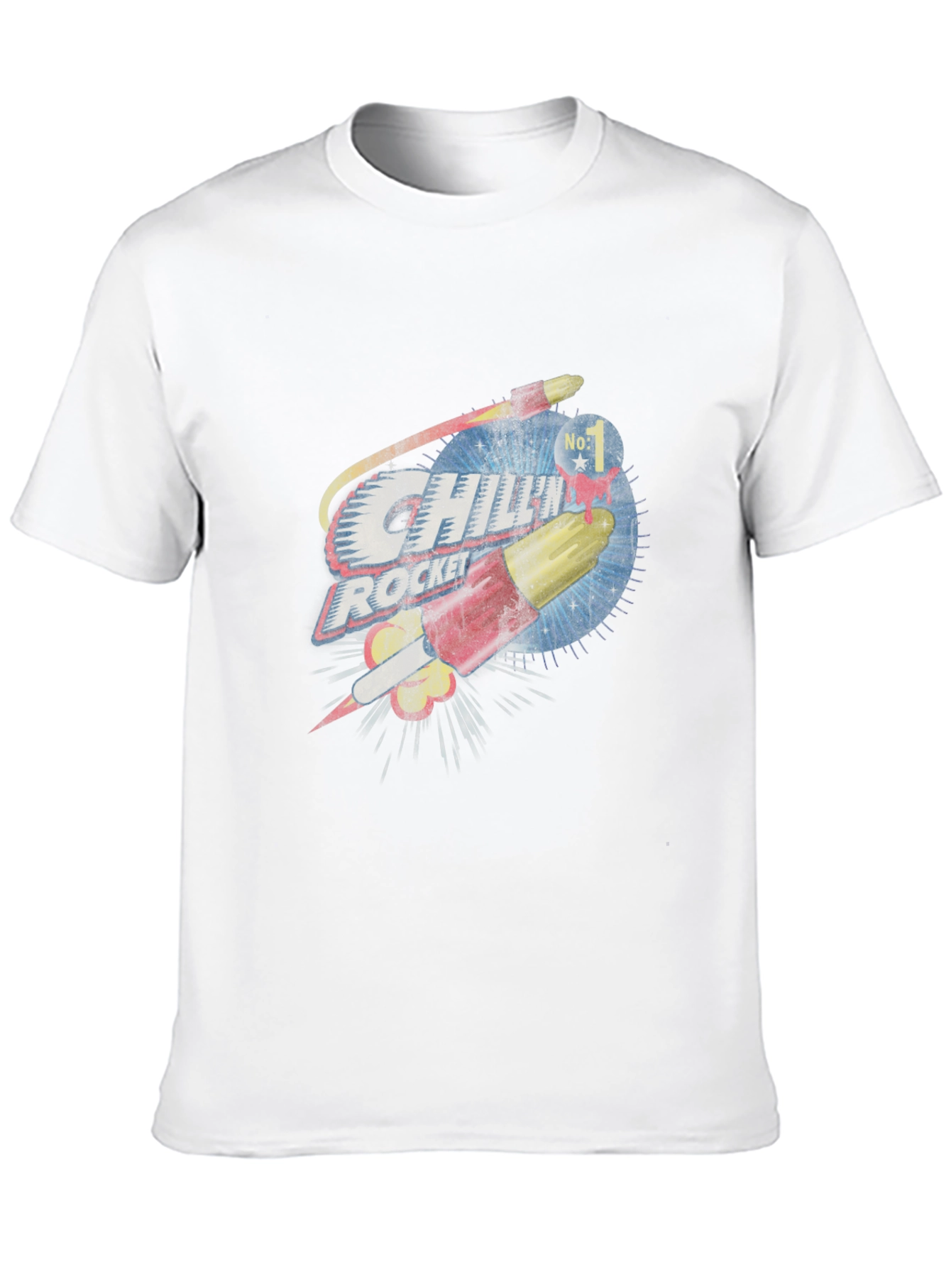 Chili Rocket Graphic Tee - Retro Design