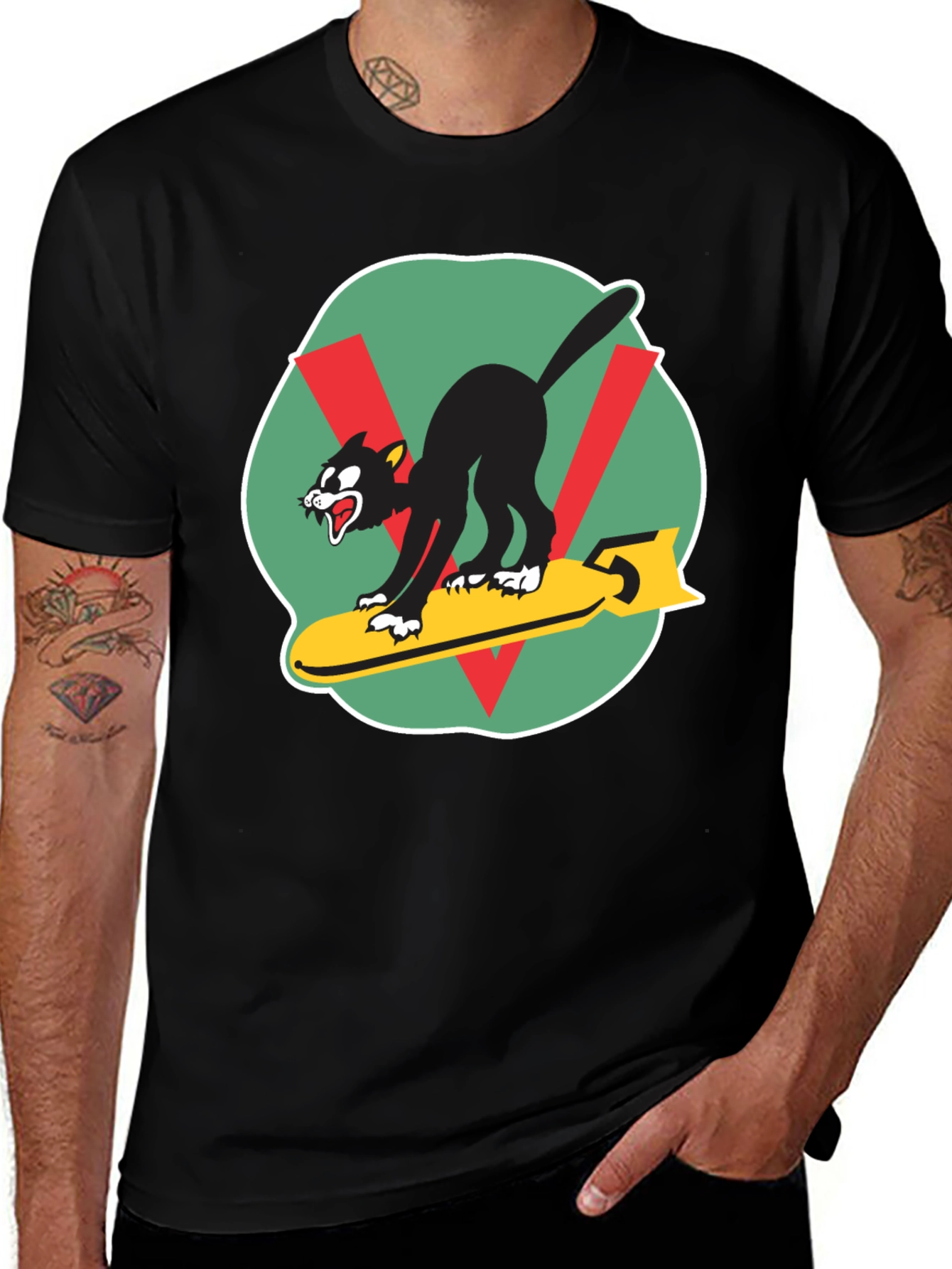 Black Cat Squadron T-Shirt