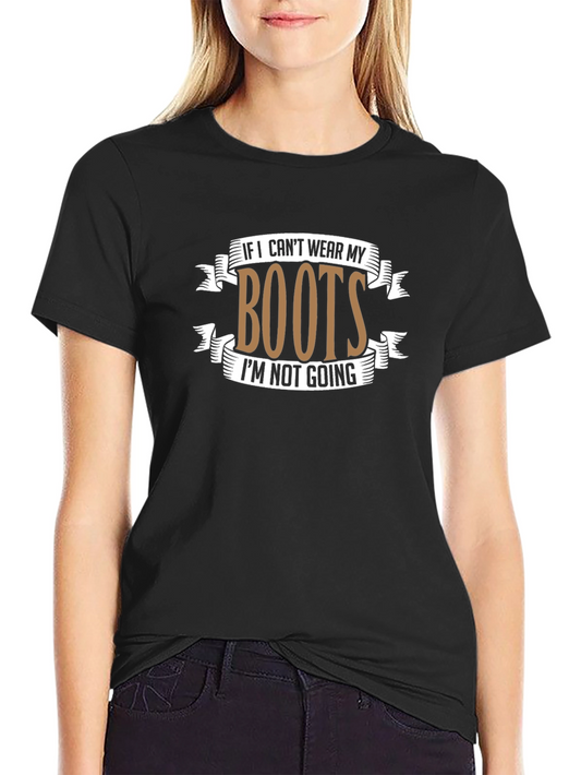 Boots Graphic Tee - Country Style Black T-Shirt