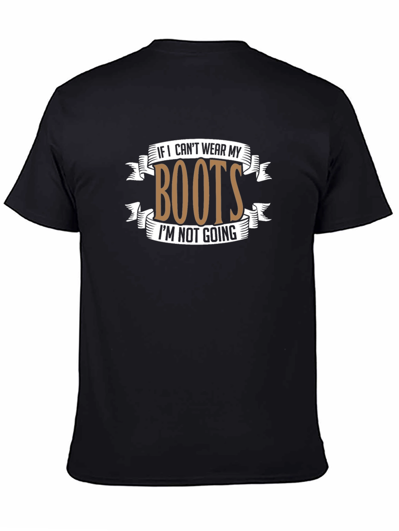 Boots Graphic Tee - Country Style Black T-Shirt