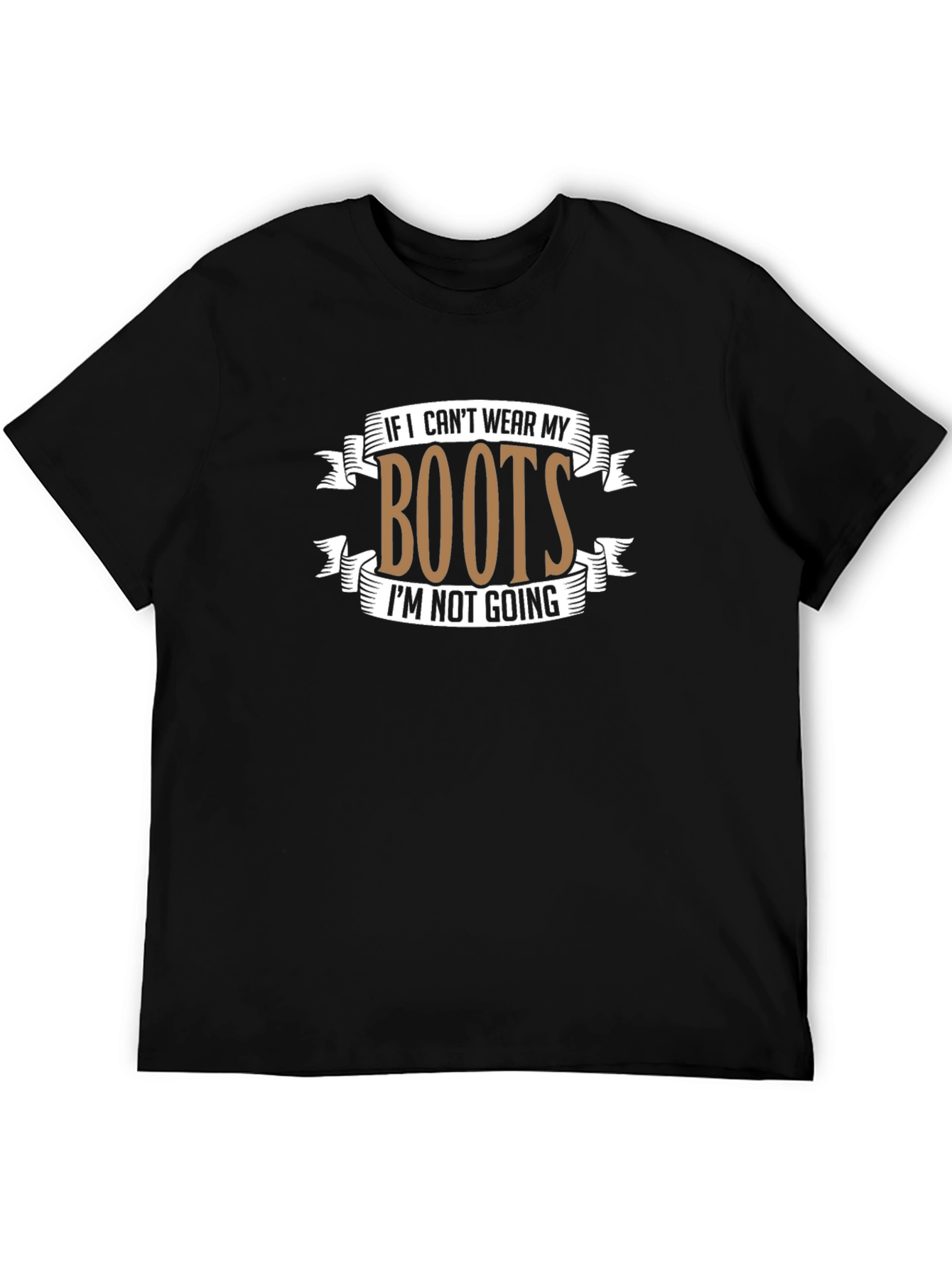 Boots Graphic Tee - Country Style Black T-Shirt