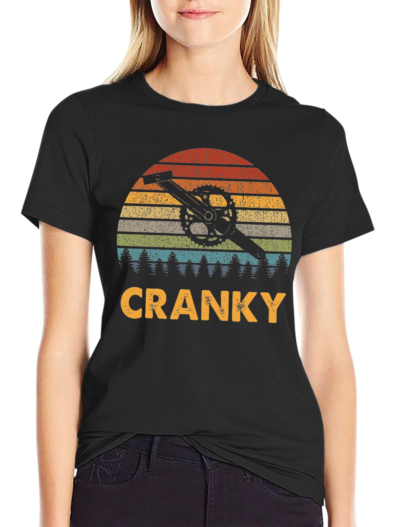 Cranky Retro Bike T-Shirt