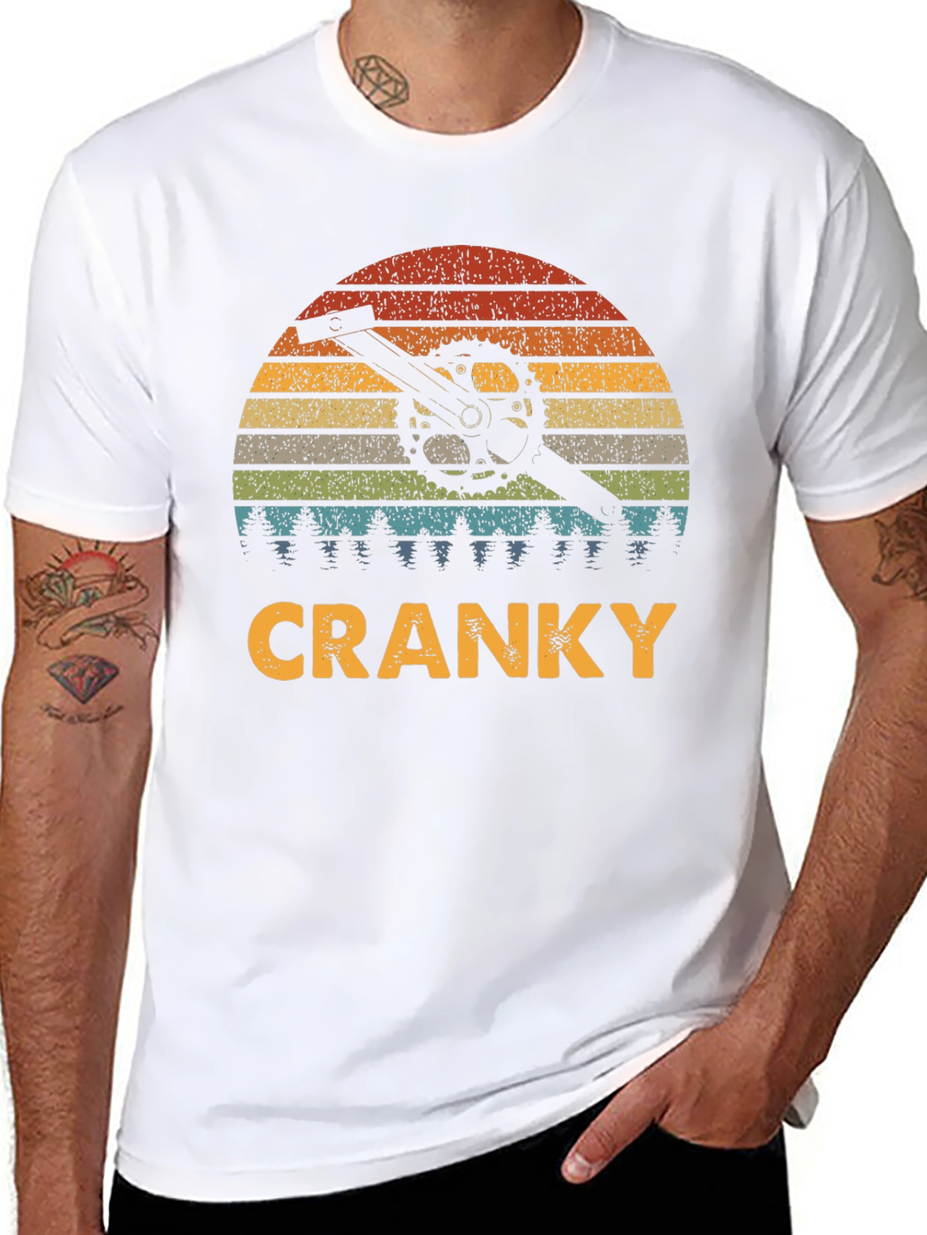 Cranky Retro Bike T-Shirt