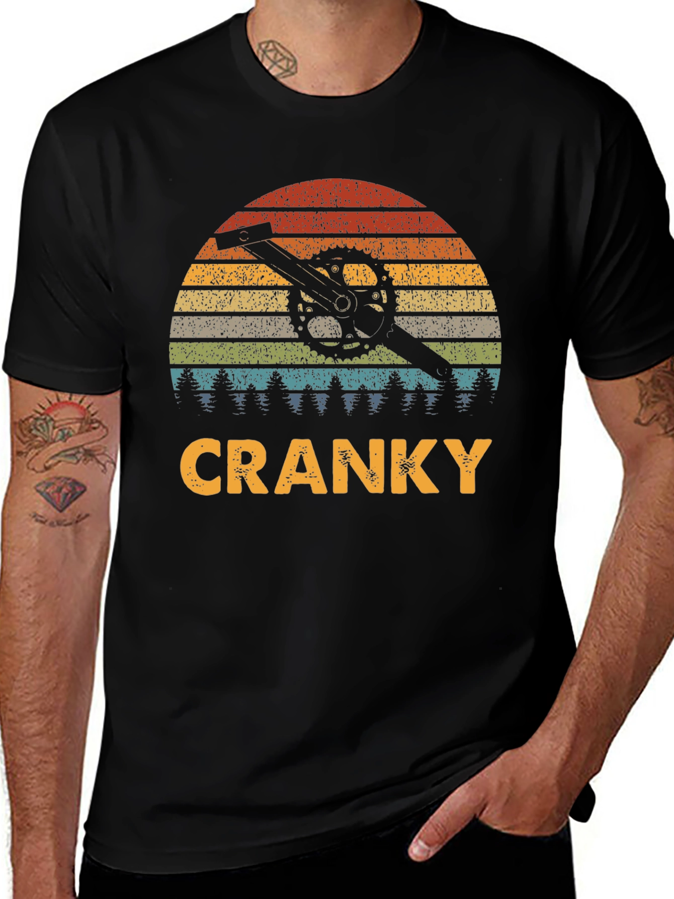 Cranky Retro Bike T-Shirt