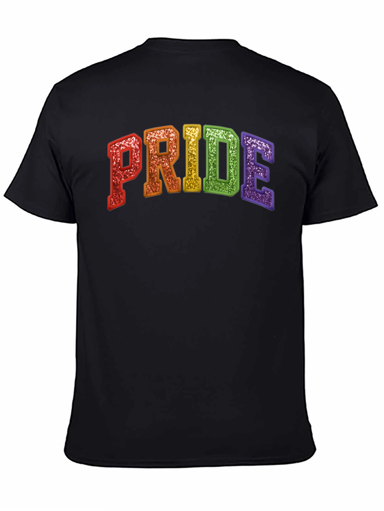 Pride Rainbow Glitter Graphic Tee