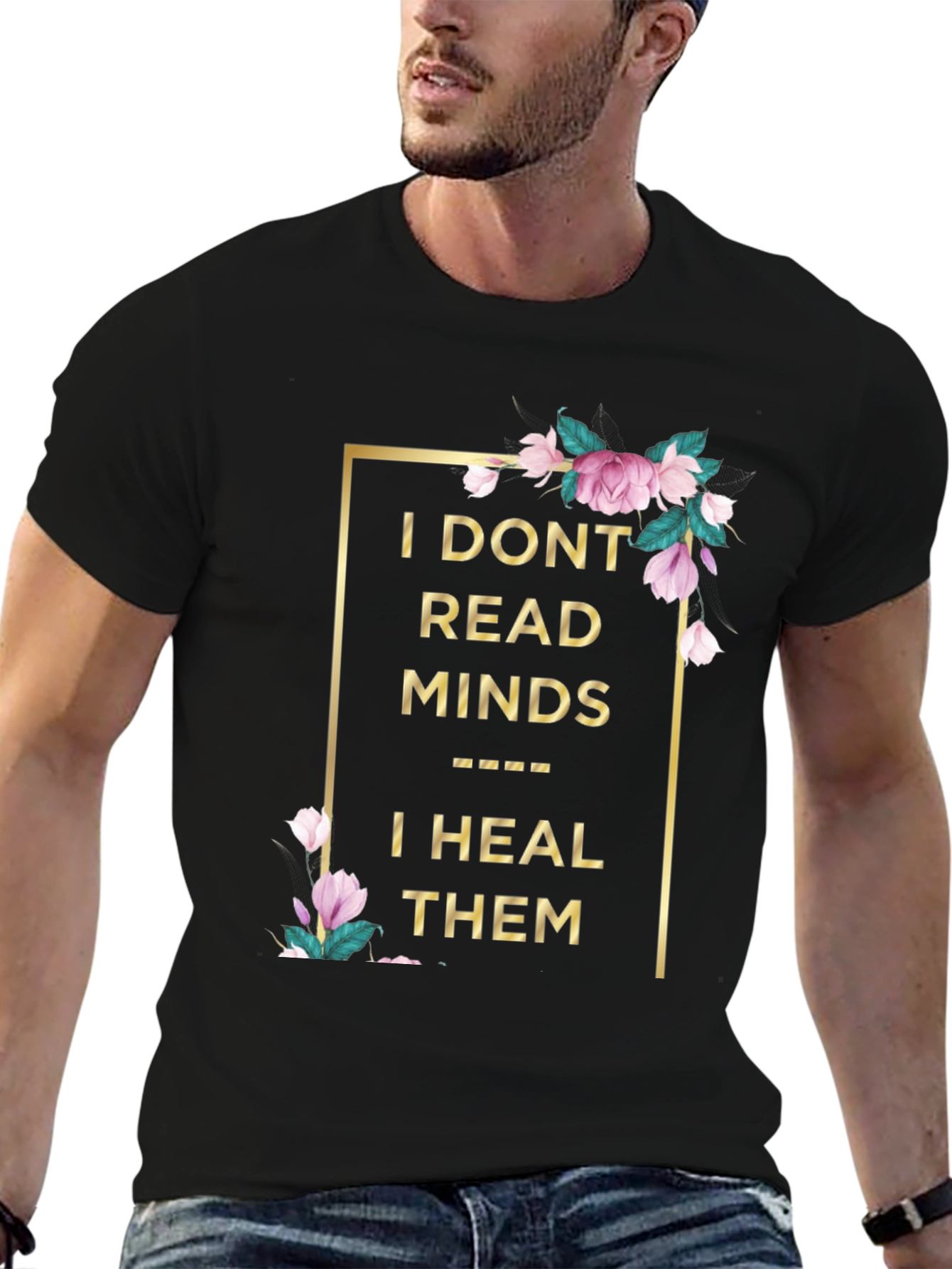 Floral Healing Minds T-Shirt - Unique Graphic Tee
