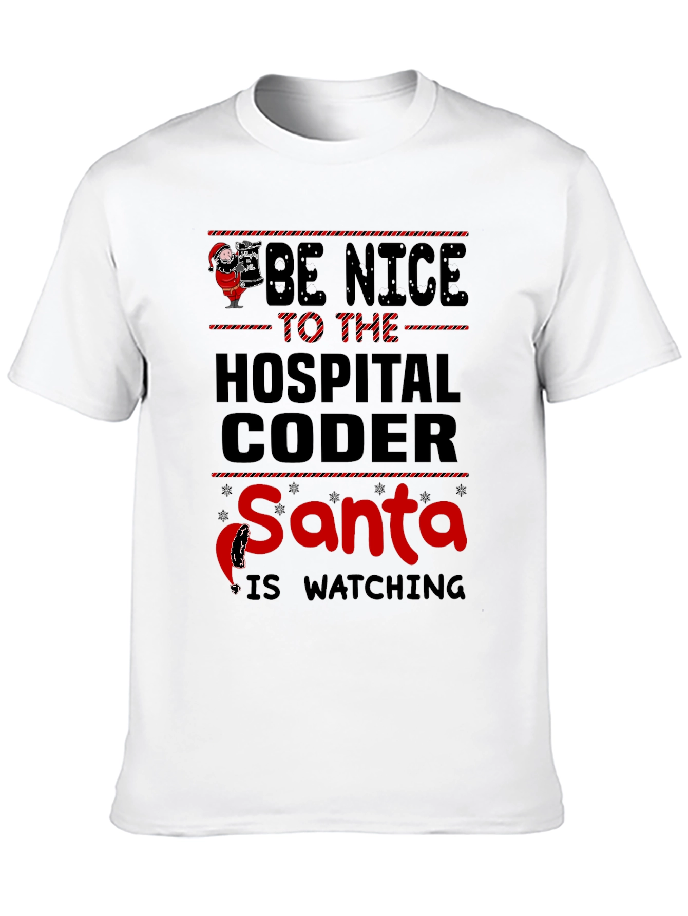 Funny Hospital Coder Santa T-Shirt