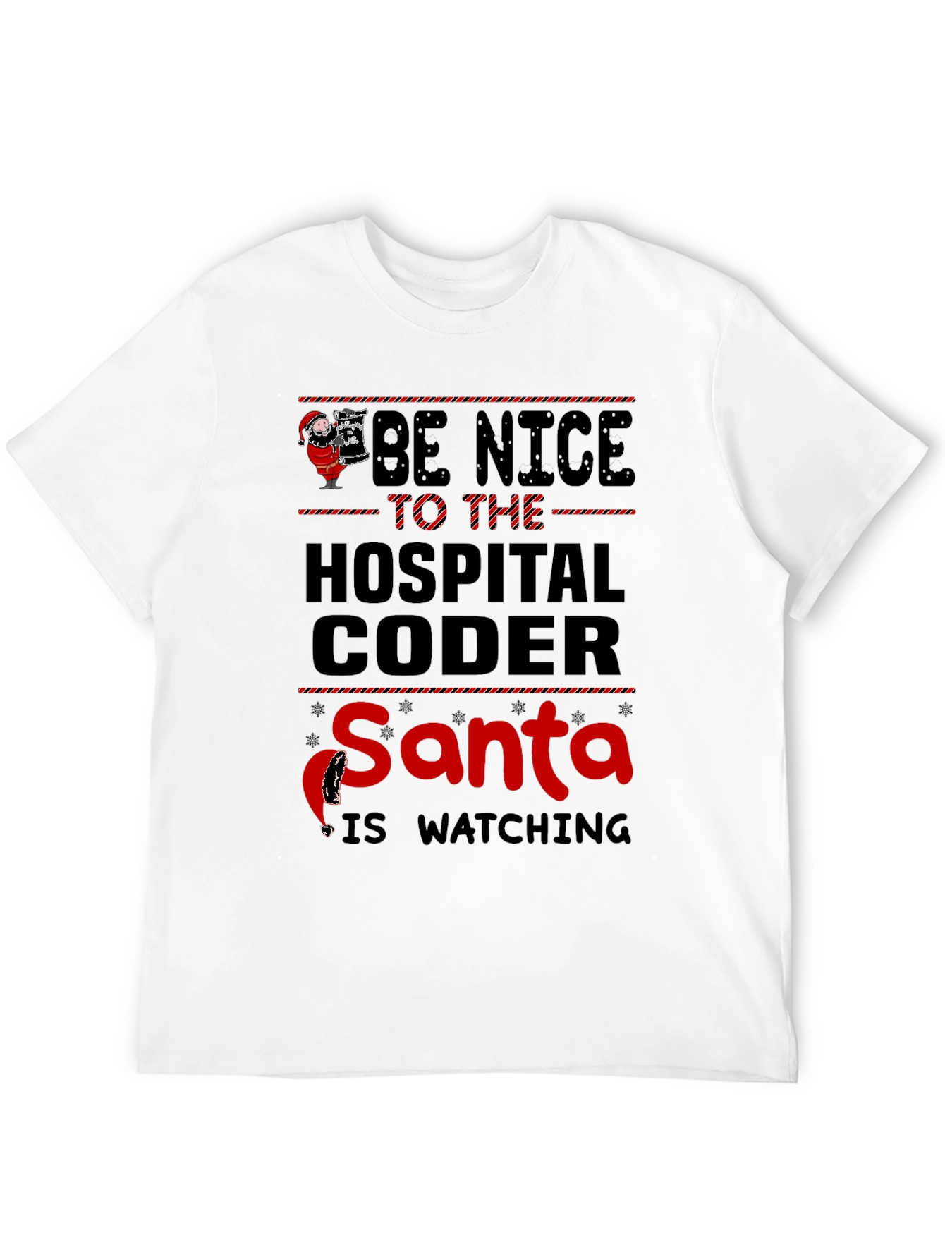 Funny Hospital Coder Santa T-Shirt