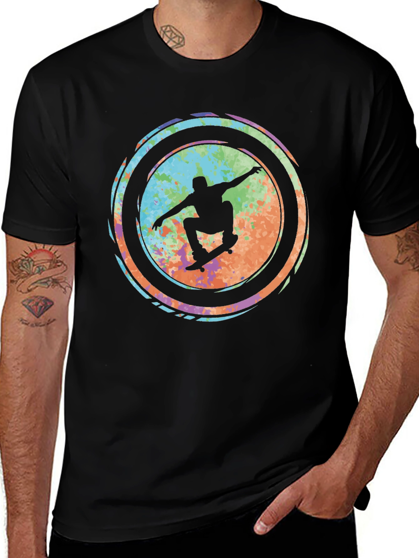 Skateboarder Graphic Tee - Cool & Casual